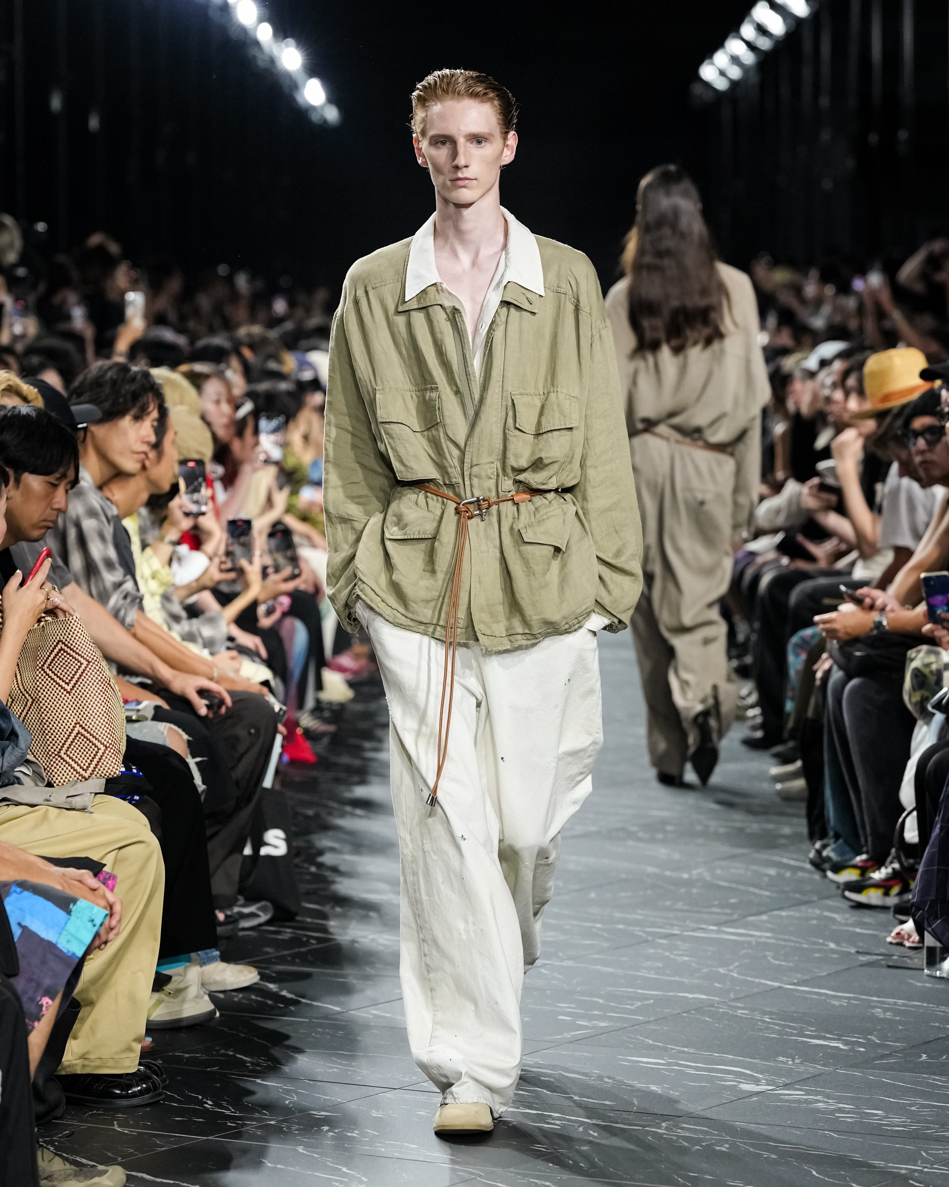 100/S LINEN FIELD JACKET(KHAKIBEIGE)