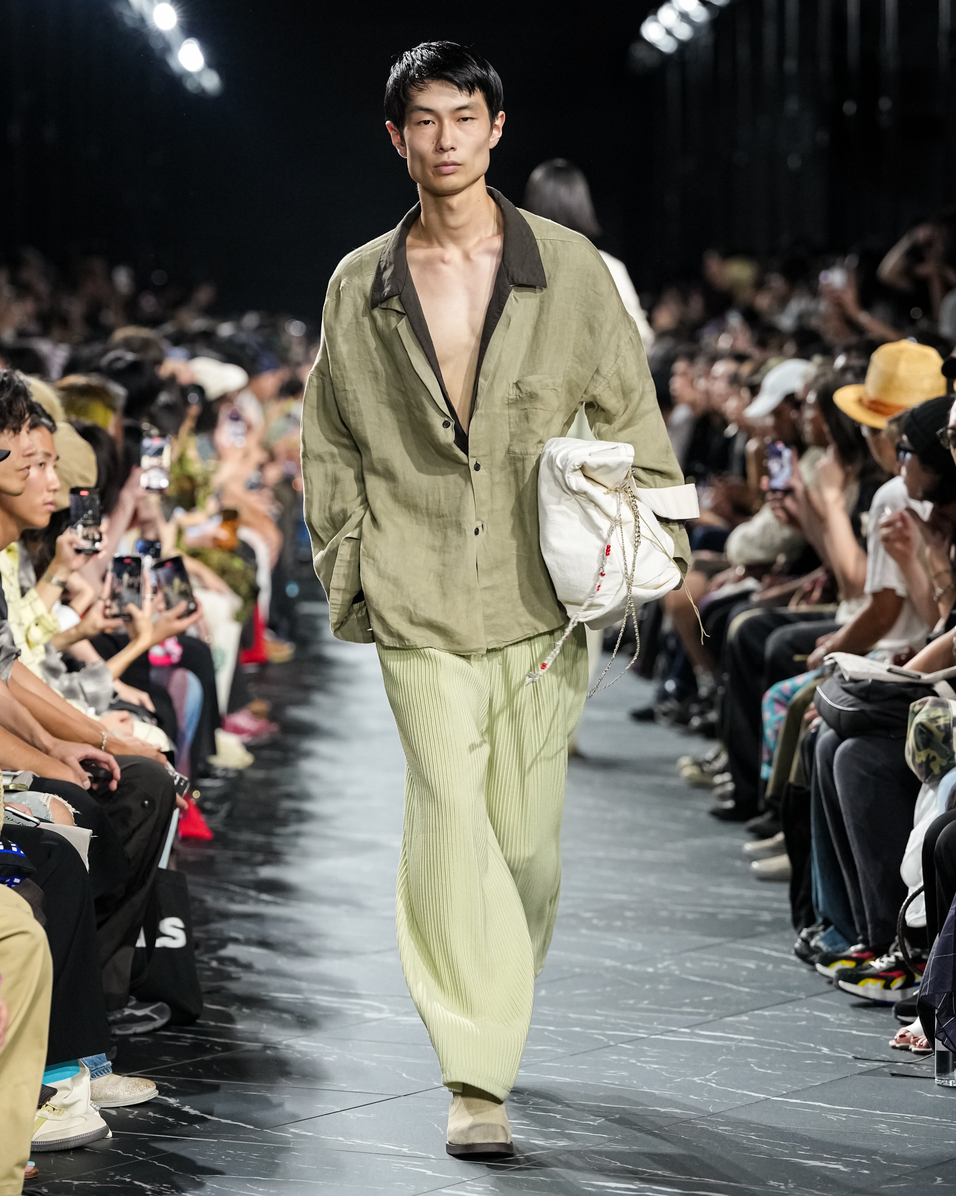 WIDE EASY PANTS(WASABI)