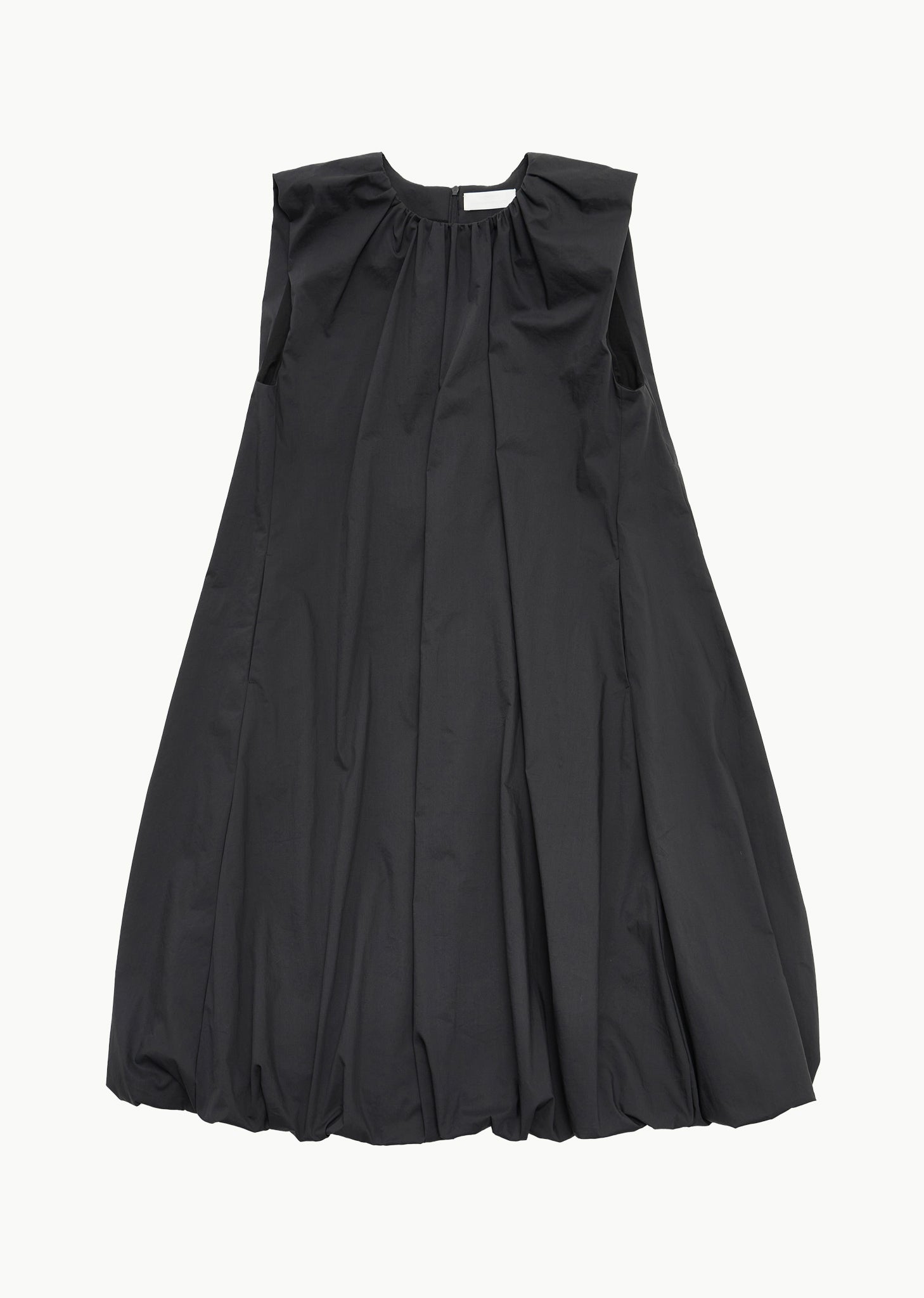 COTTON VOLUME SHIRRING DRESS