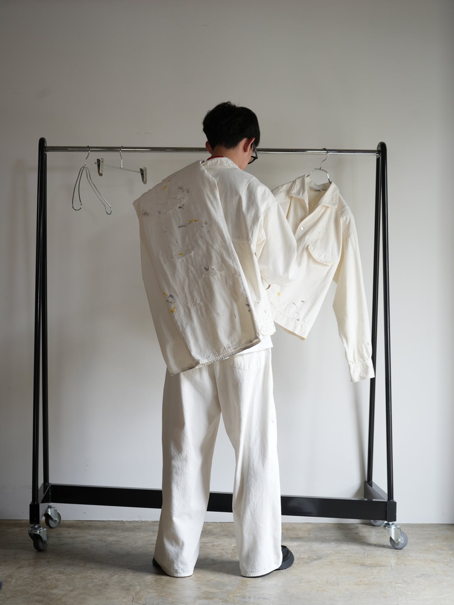 LAYERED OVERSIZE LONG T-SHIRT(SHADOW)