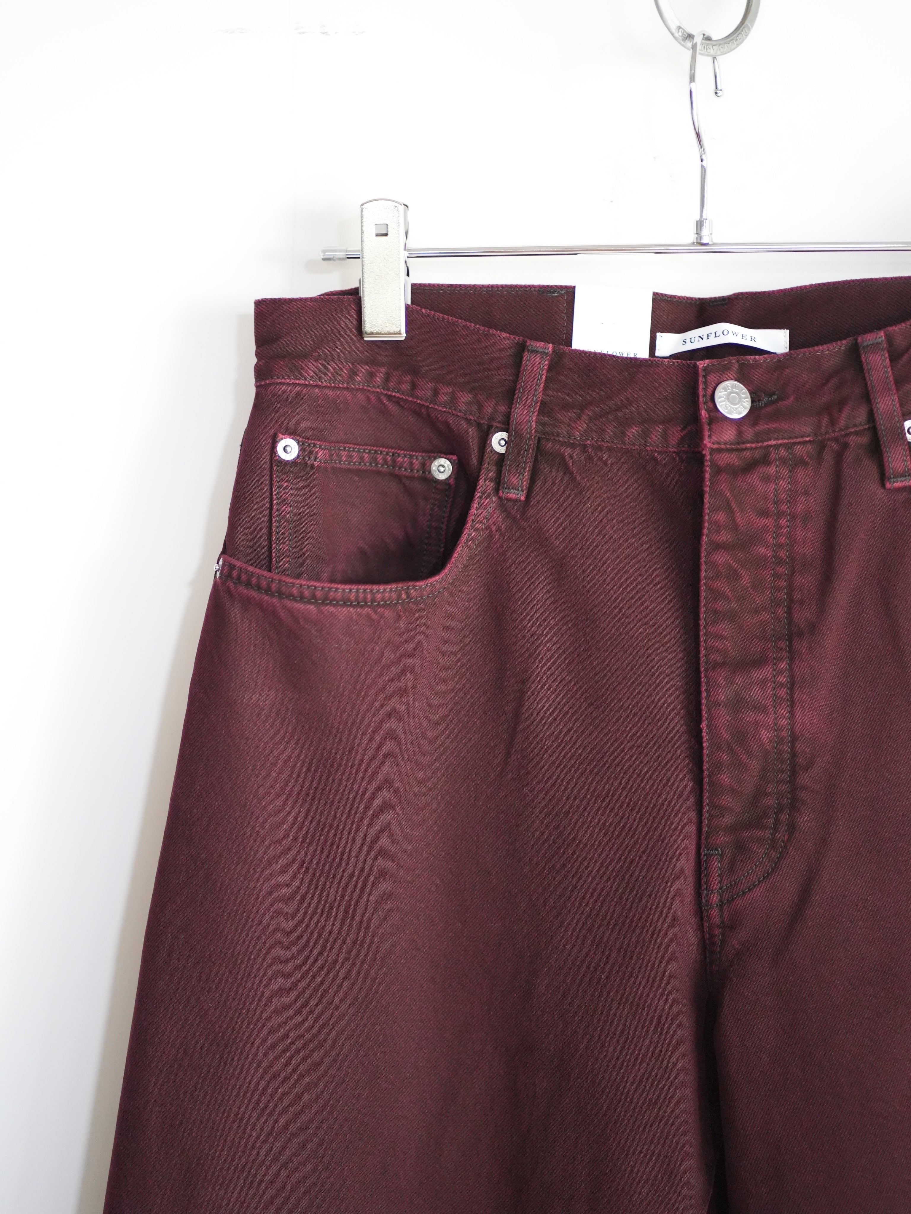 WIDE TWIST(DARK WINE DYED)