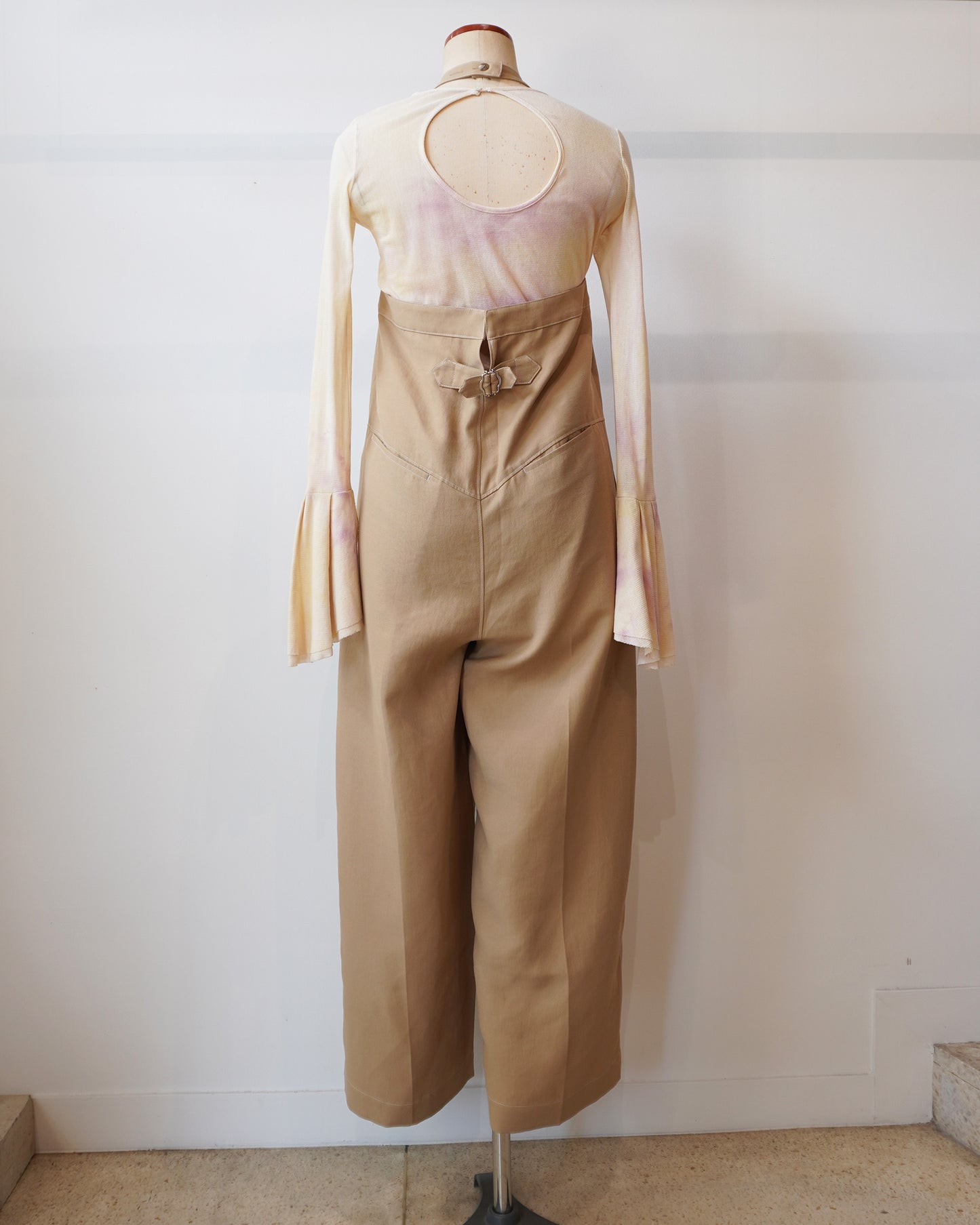 Wide Slacks Jumpsuit(Beige)