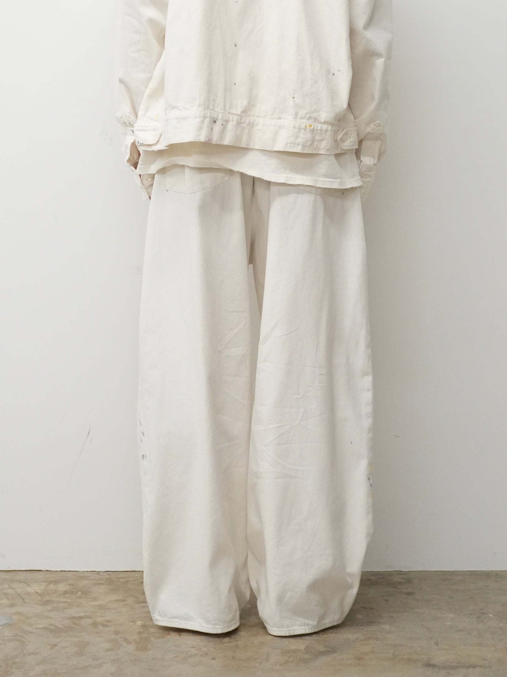 【ANCELLM/exclusive】PAINTED LIGHT OZ REPAIR DENIM PANTS