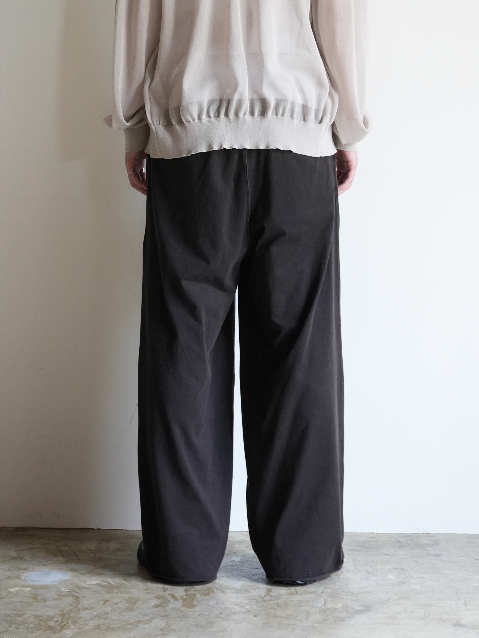 【ANCELLM/exclusive】FADED DRAPE WIDE EASY CUT SLACKS EX