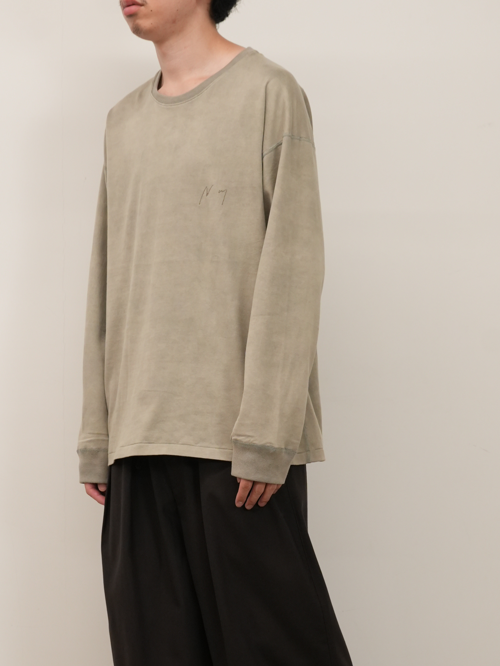 UNEVENNESS LS T-SHIRT(GRAY)