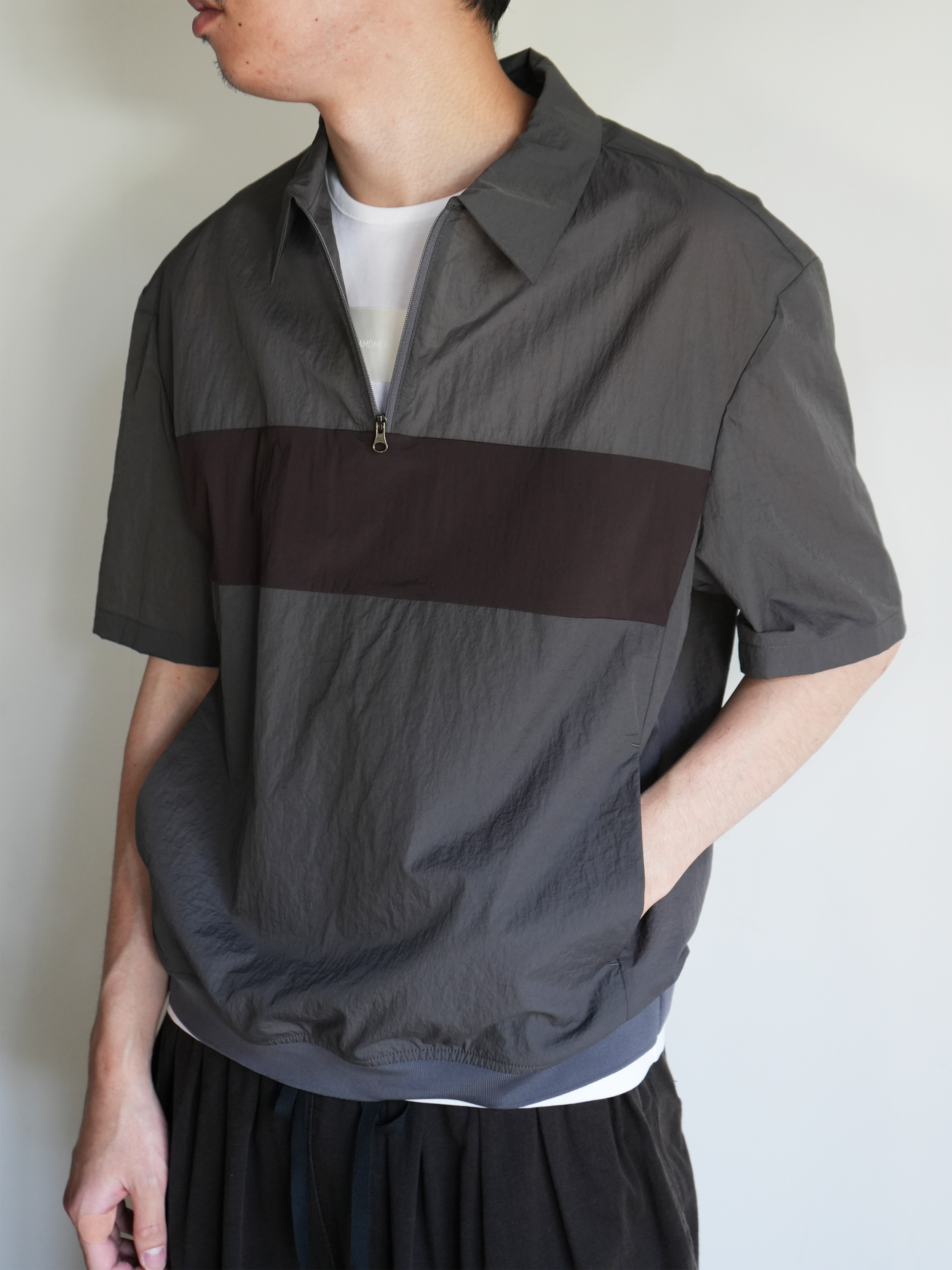 SHEER COLOR BLOCK TOP