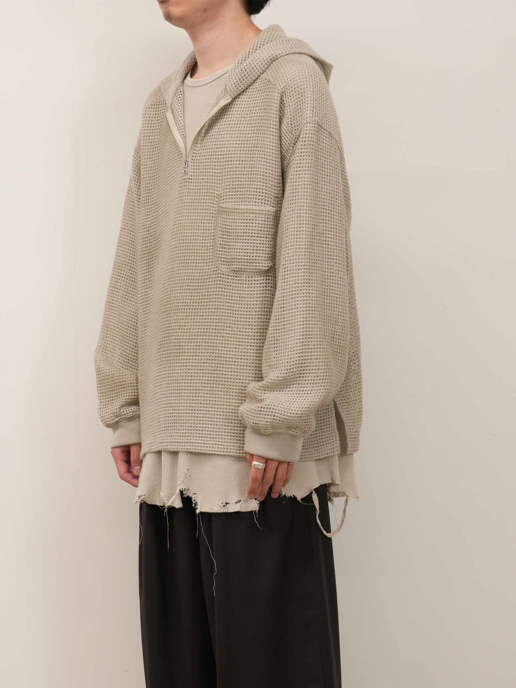 WOOL RUSSELL HOODIE(SAND)