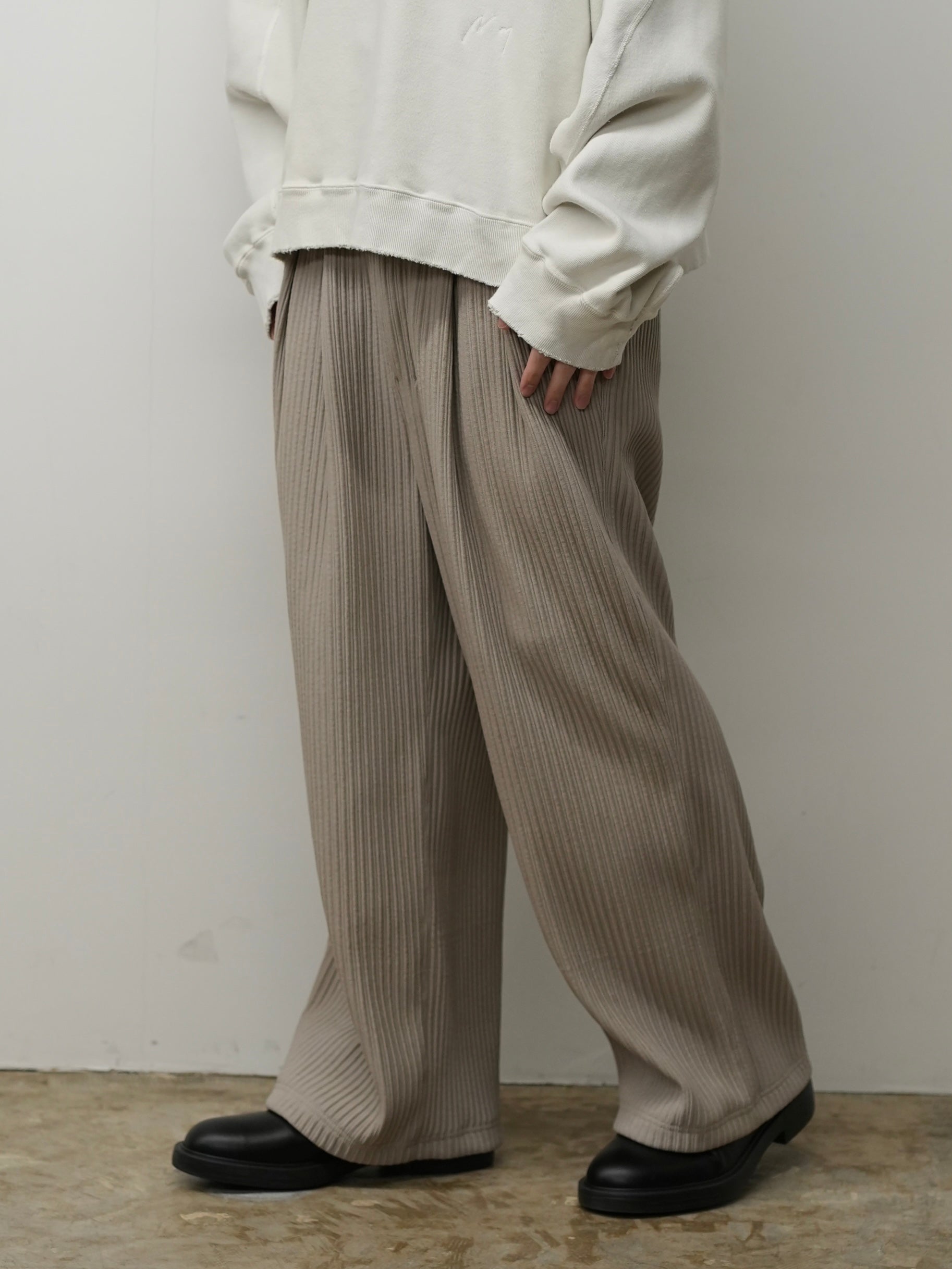 WIDE EASY PANTS(GREIGE)