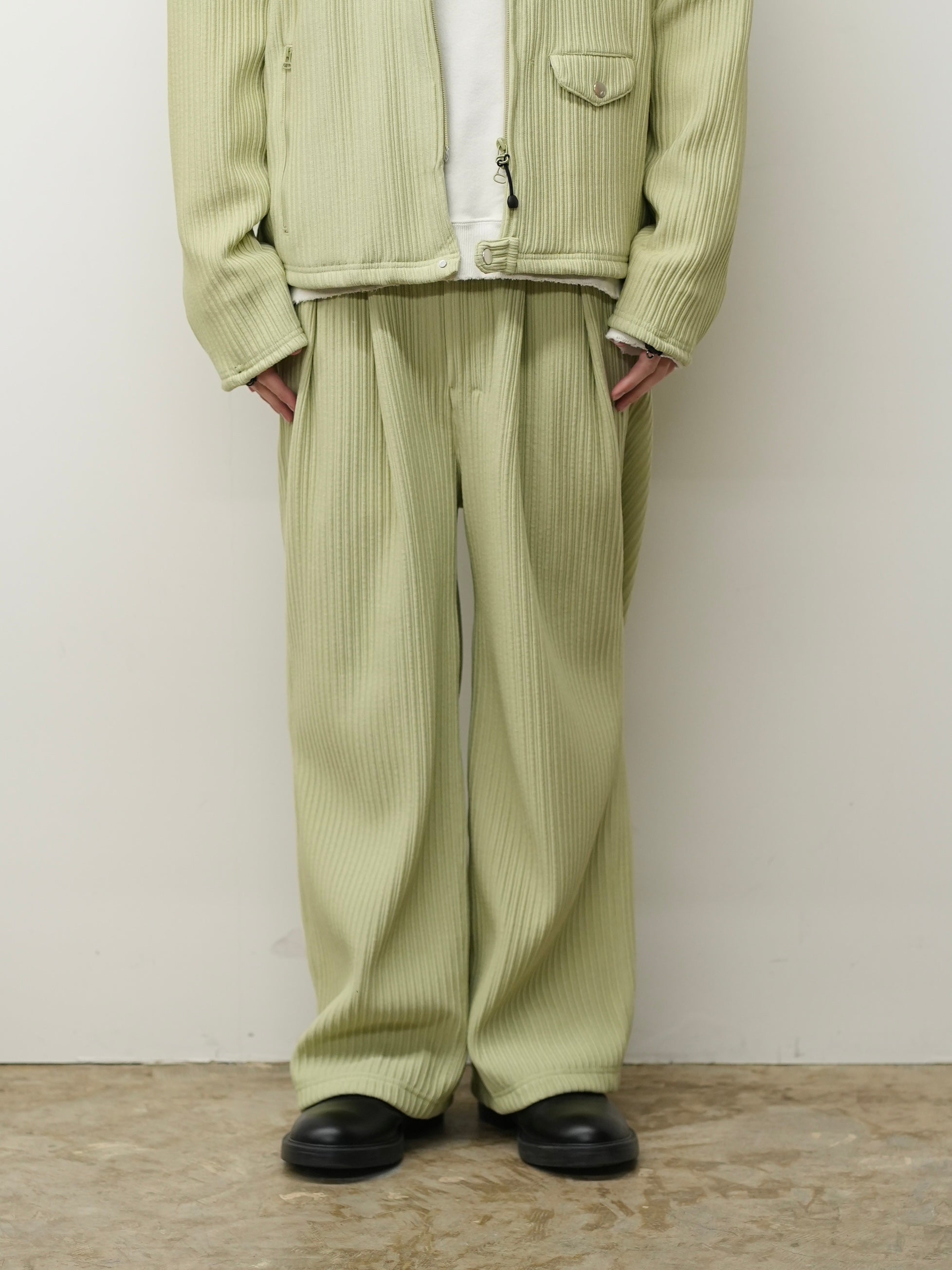 WIDE EASY PANTS(WASABI)
