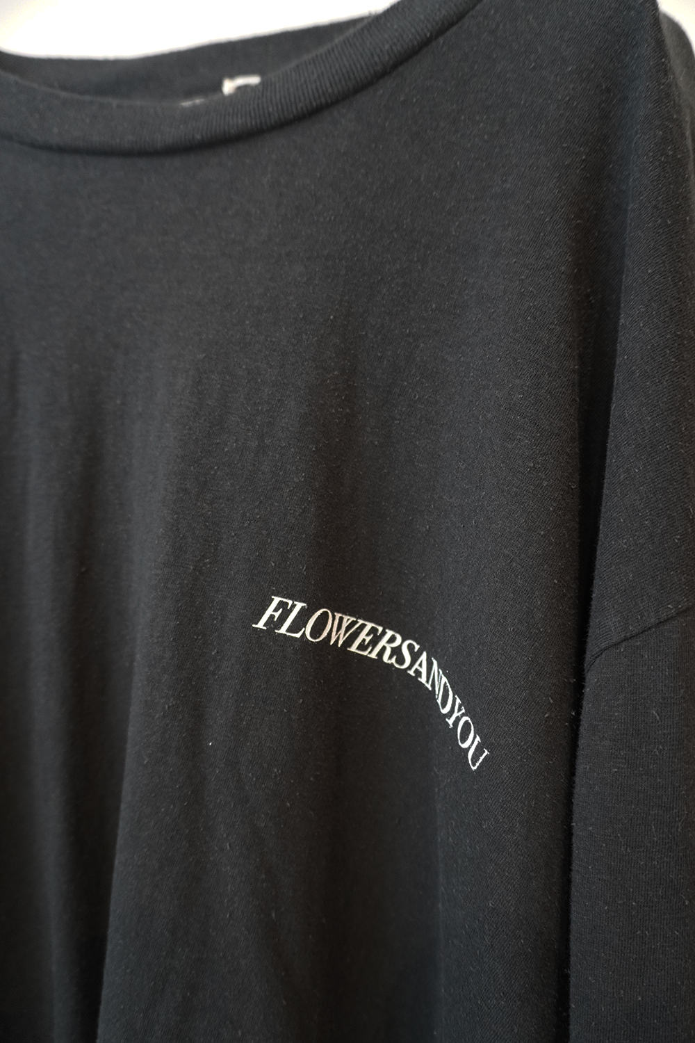 Over dyed LS Tee "FLOWERS"(Black)