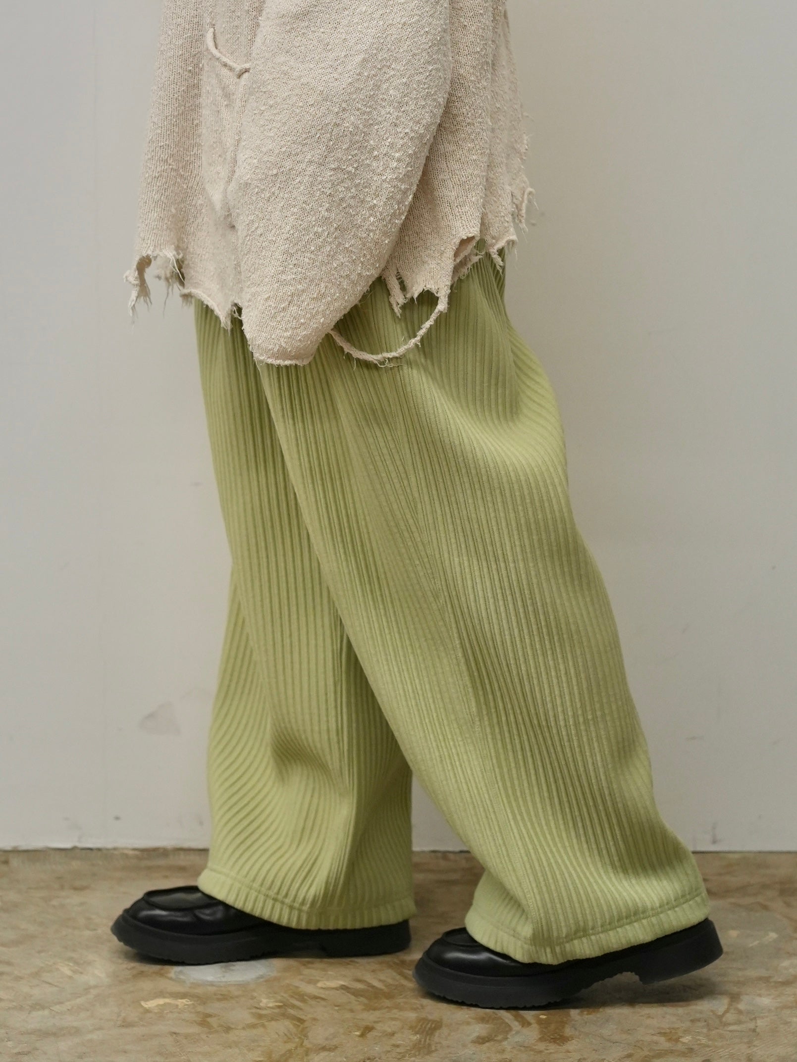WIDE EASY PANTS(WASABI)