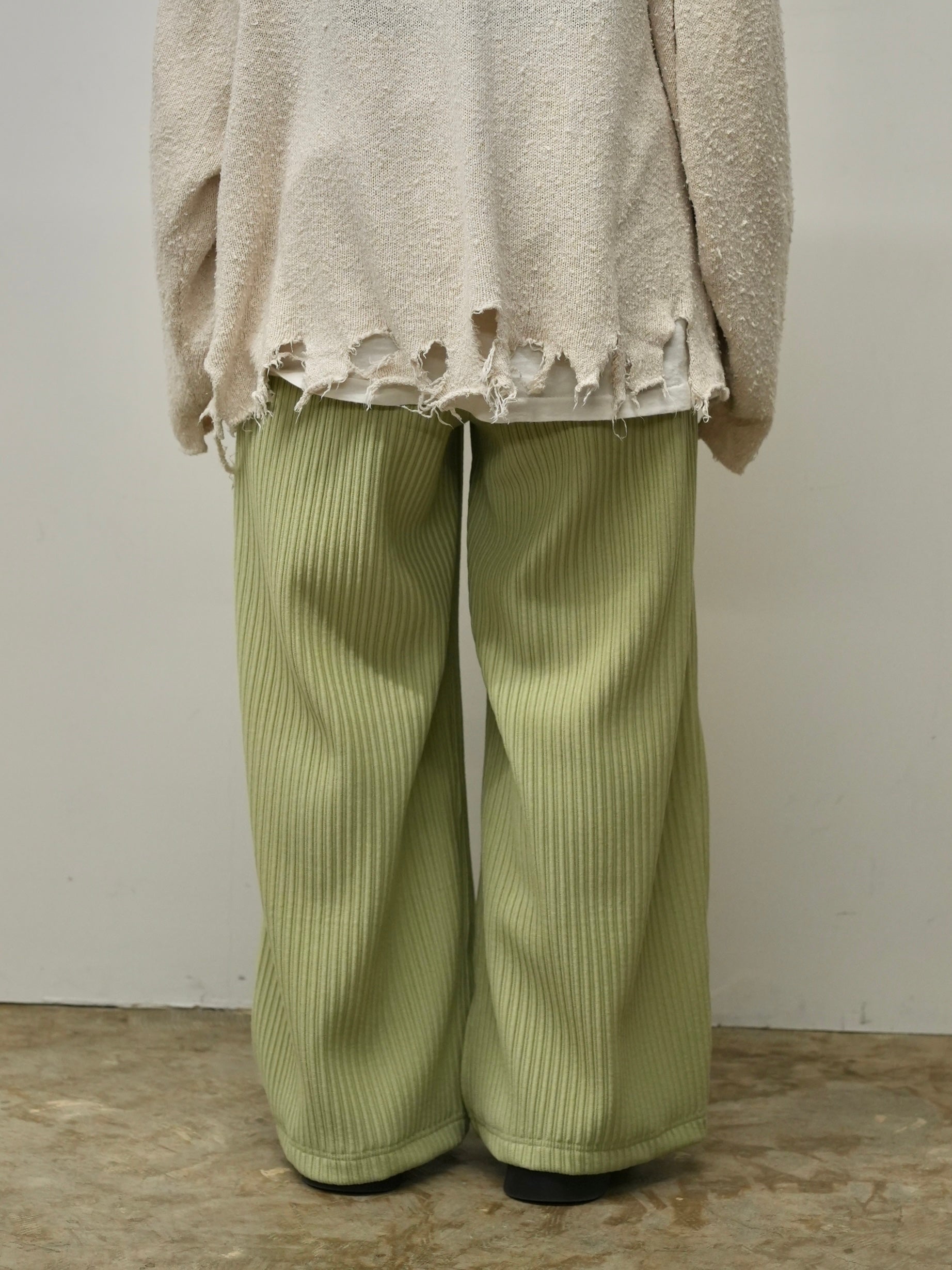 WIDE EASY PANTS(WASABI)