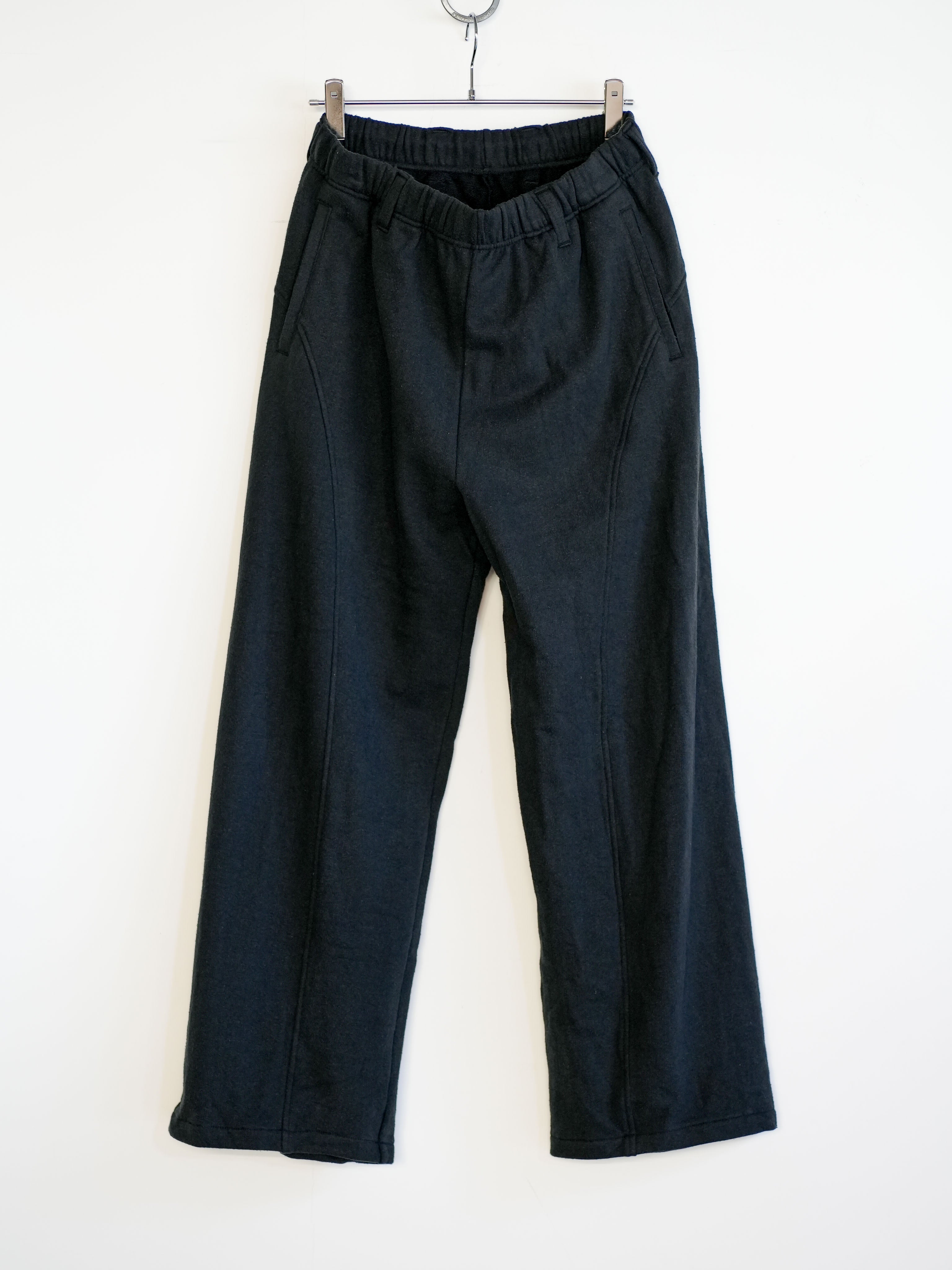 COTTON SILK SWEAT WIDE PANTS