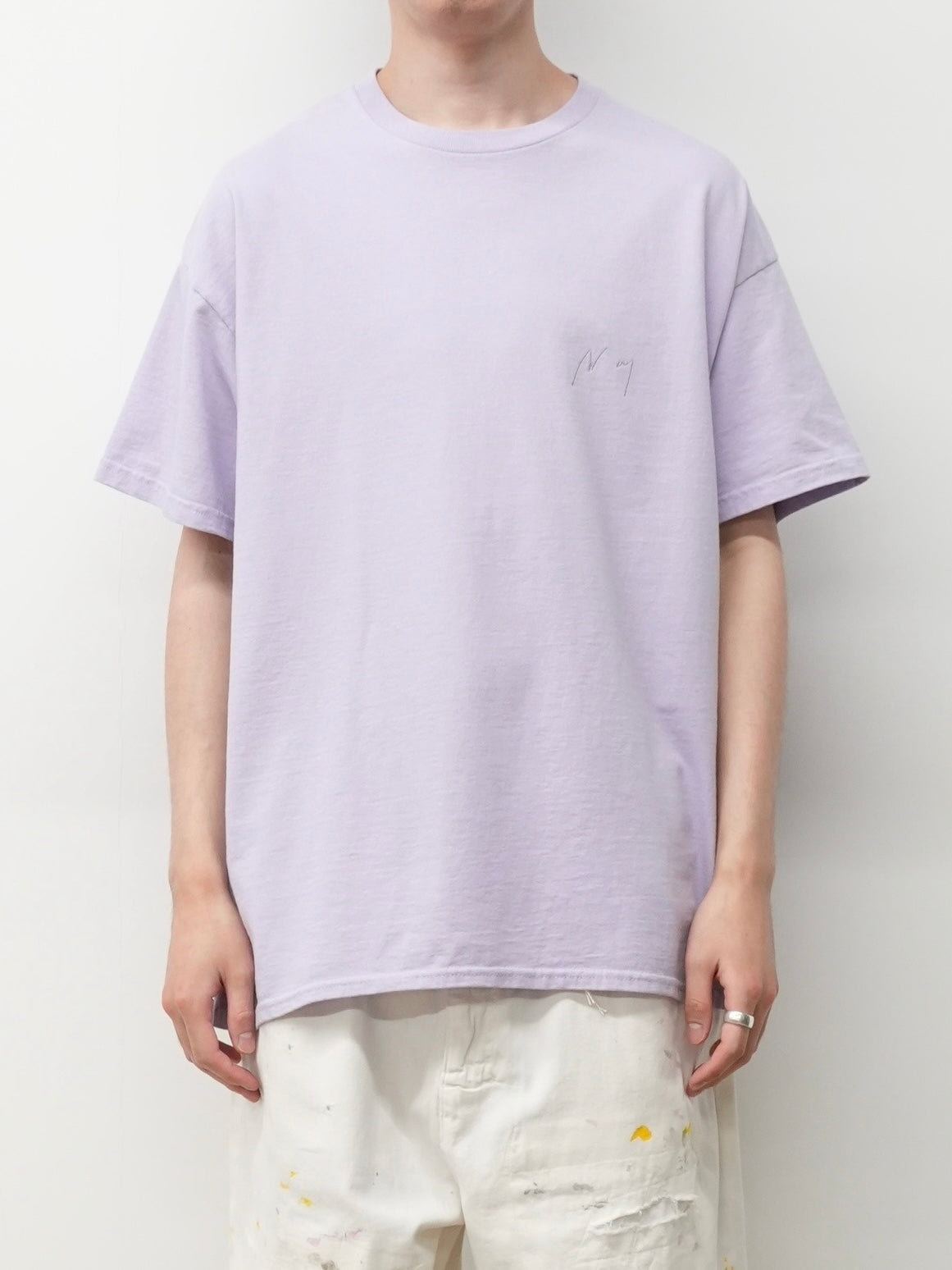 【ANCELLM/exclusive】EMB SOUVENIR T-SHIRT(PURPLE)