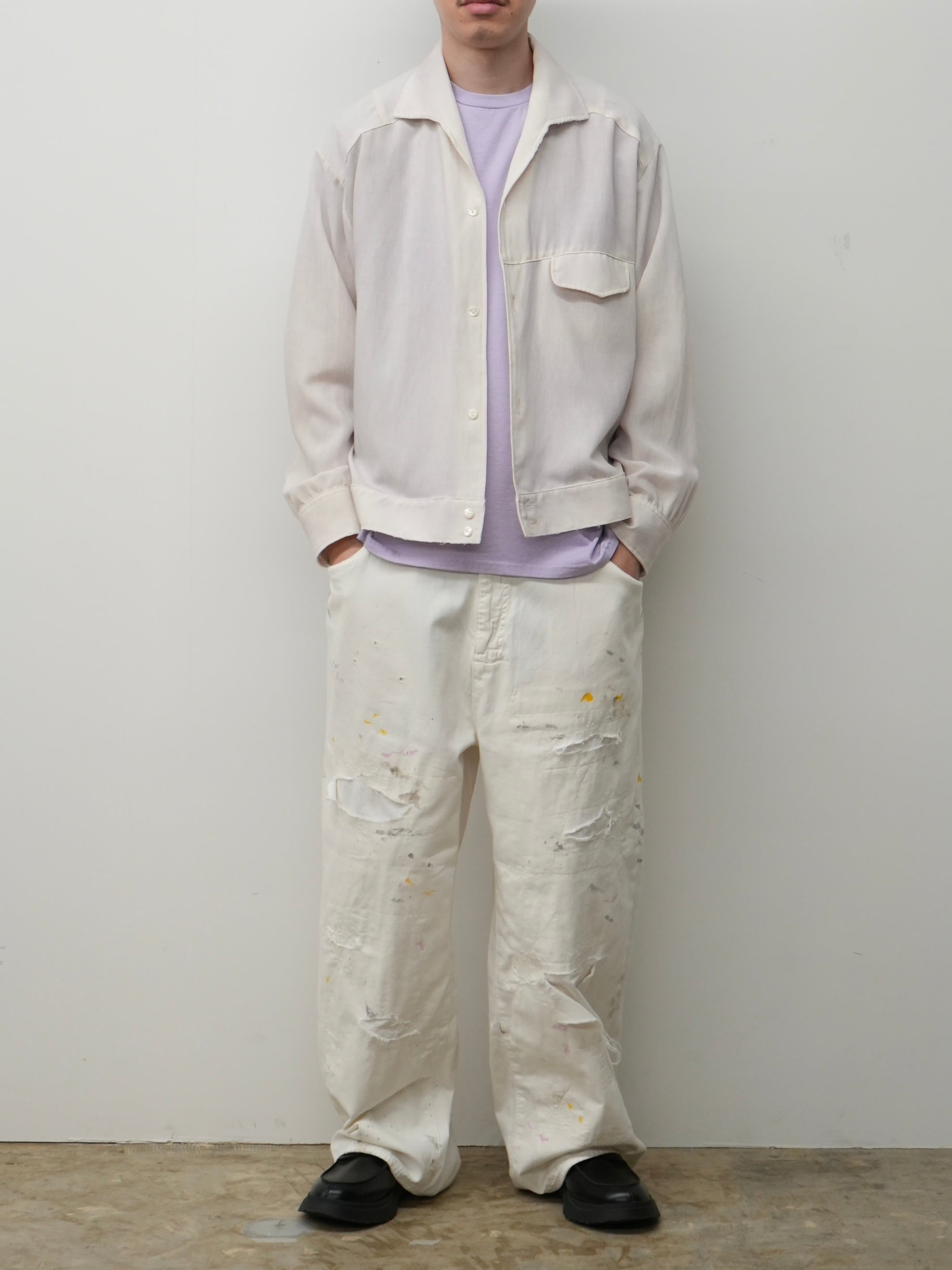 【ANCELLM/exclusive】EMB SOUVENIR T-SHIRT(PURPLE)