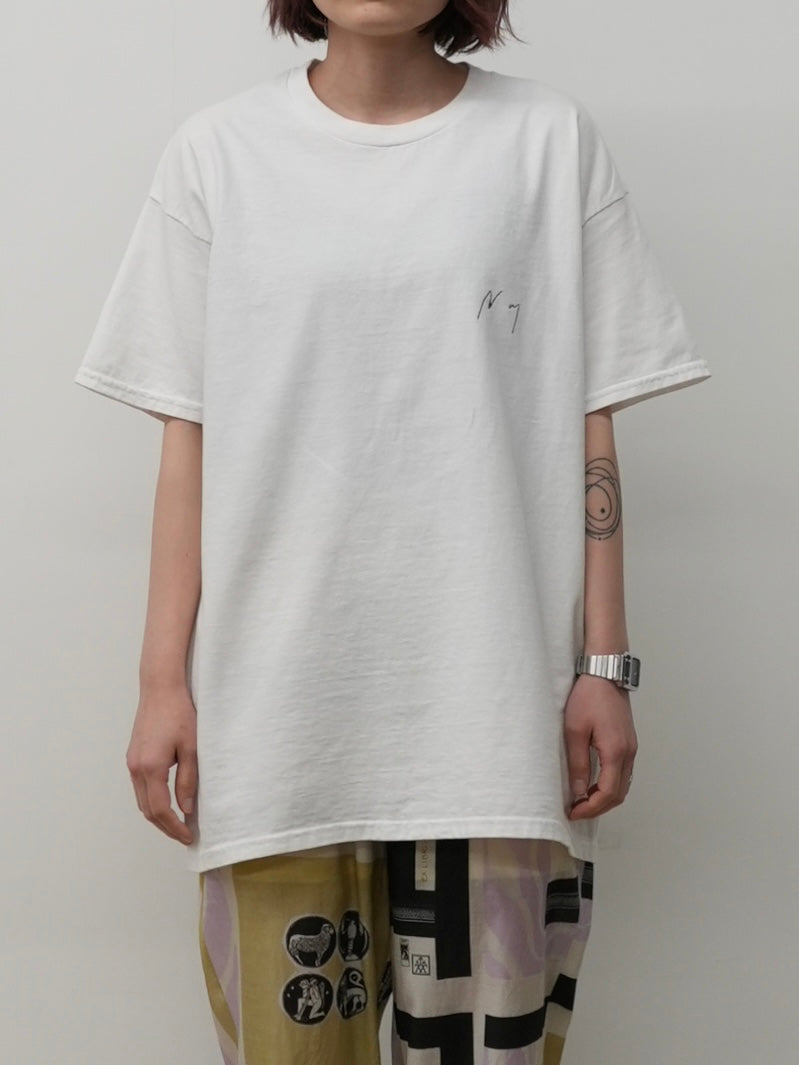 EMB SOUVENIR T-SHIRT(WHITE)
