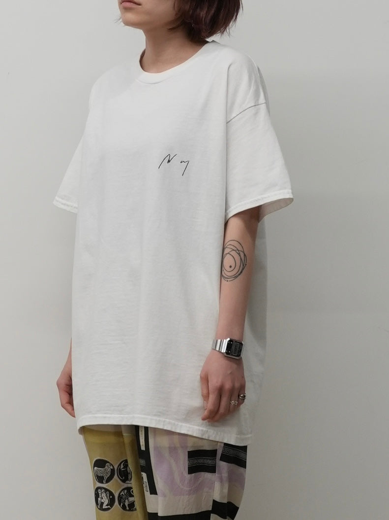 EMB SOUVENIR T-SHIRT(WHITE)