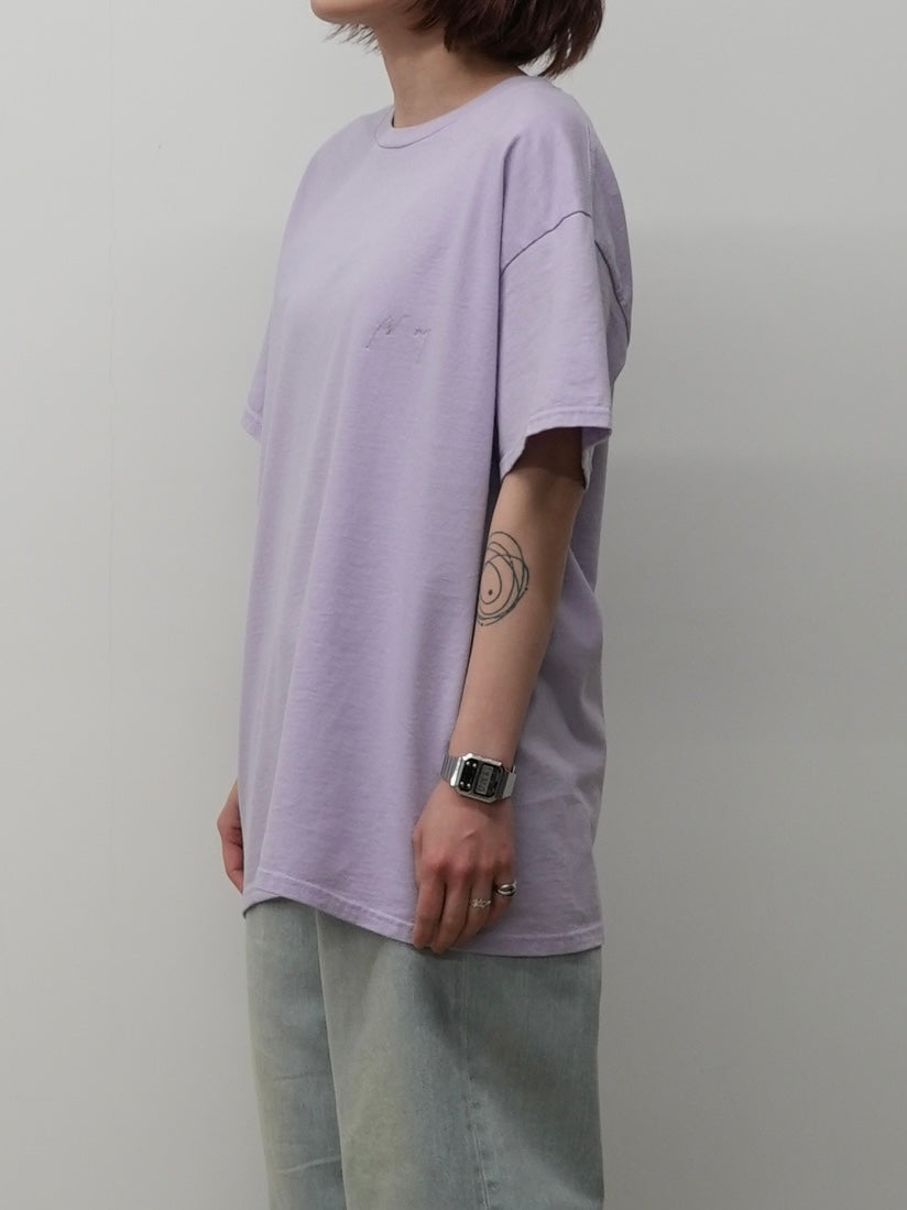 【ANCELLM/exclusive】EMB SOUVENIR T-SHIRT(PURPLE)