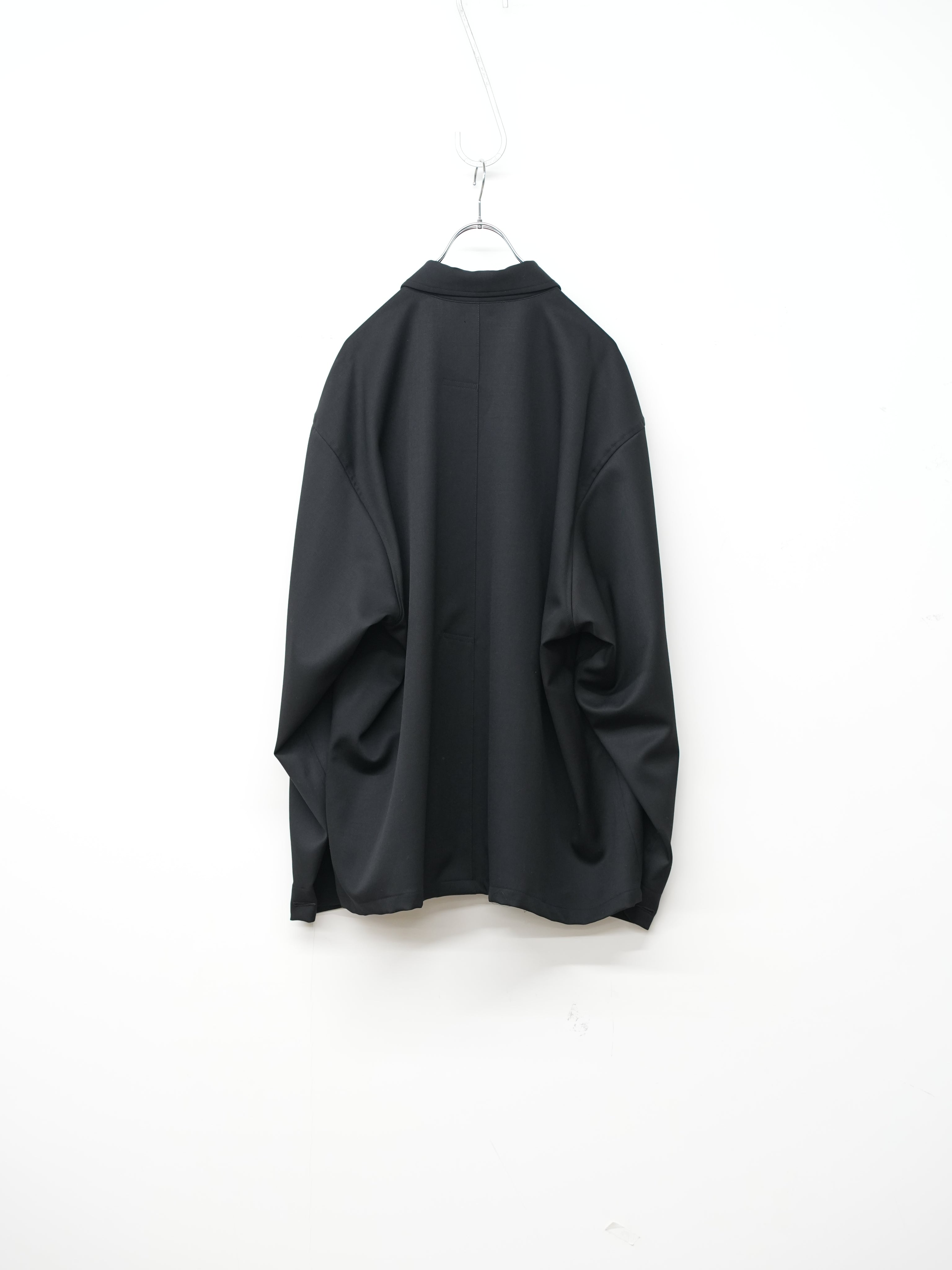 WOOL GABARDINE COVERALL JACKET