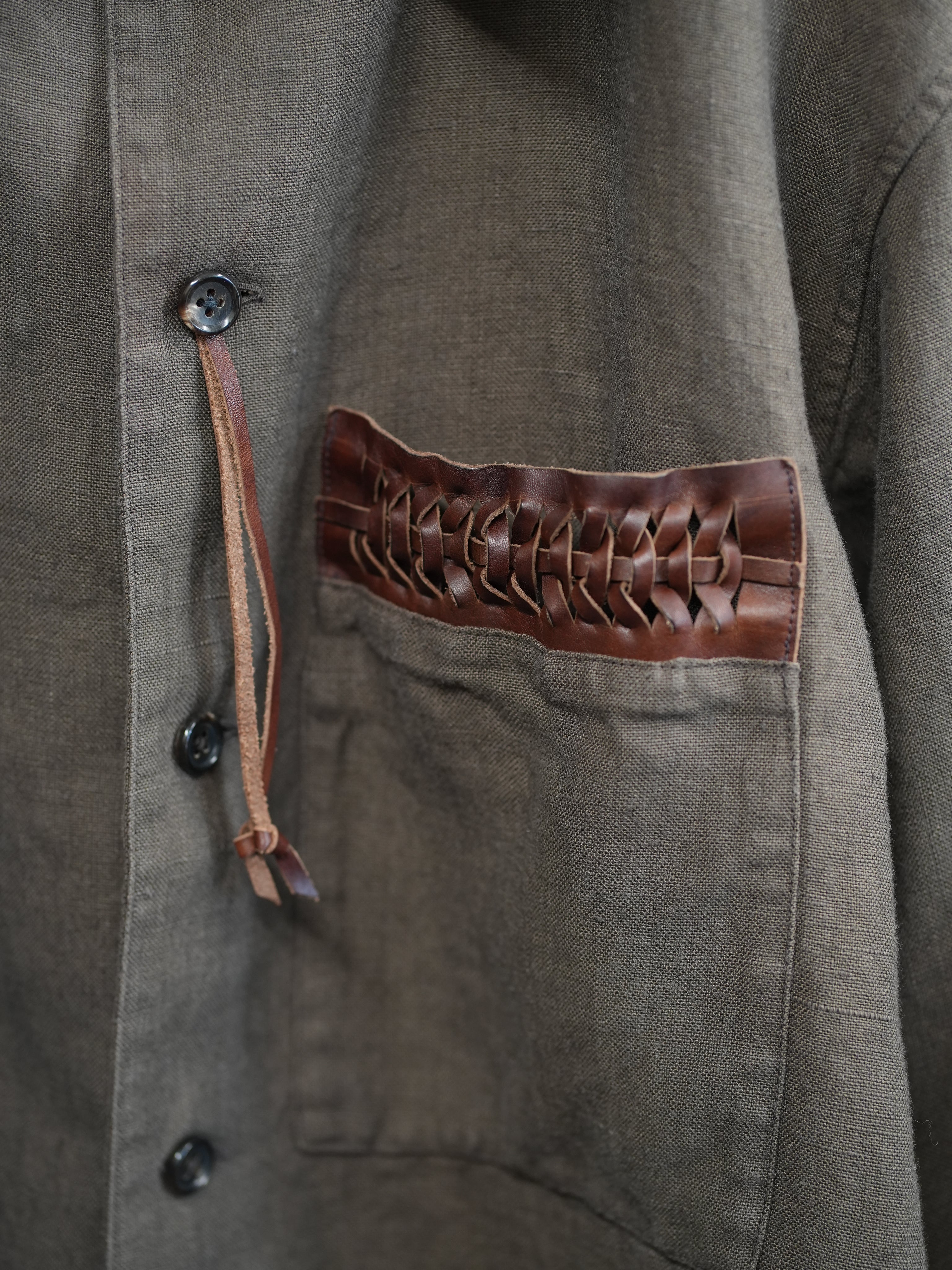Engraved Linen Jacket