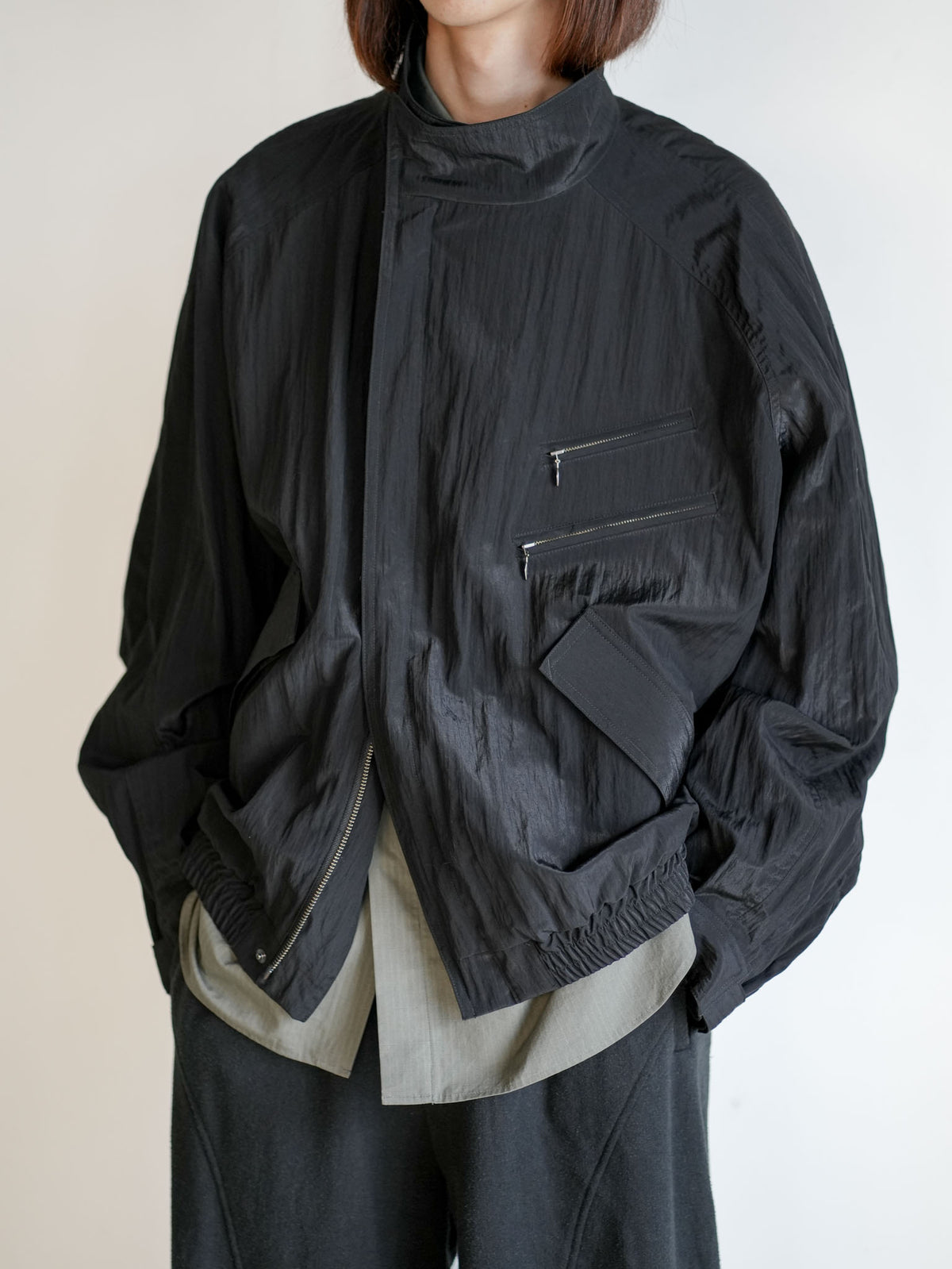 WOOL NYLON RIDERS BLOUSON