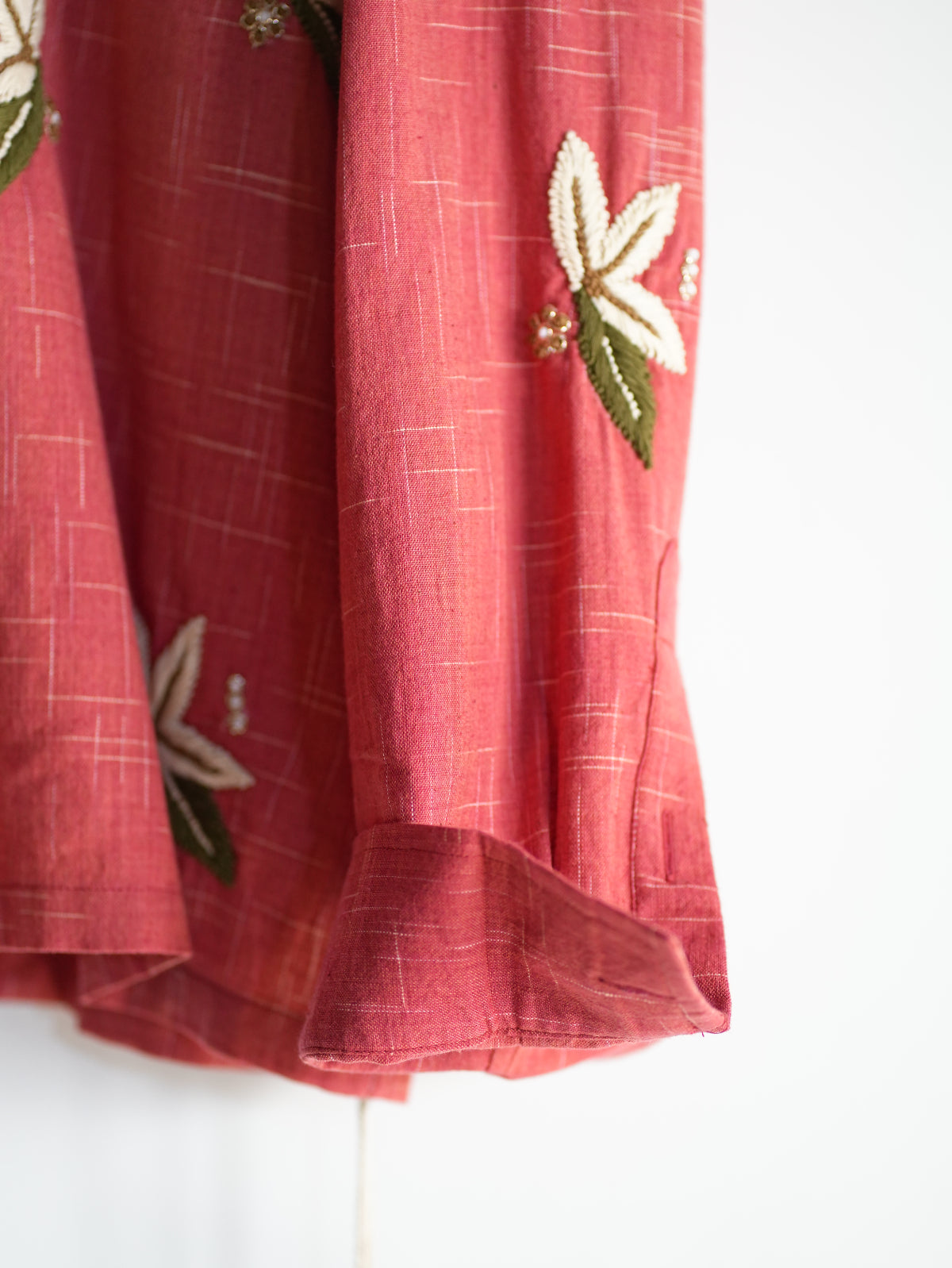 Box Shirt(Faded Red/Ecru/Forest Green)