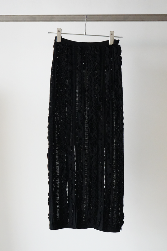 frill long skirt