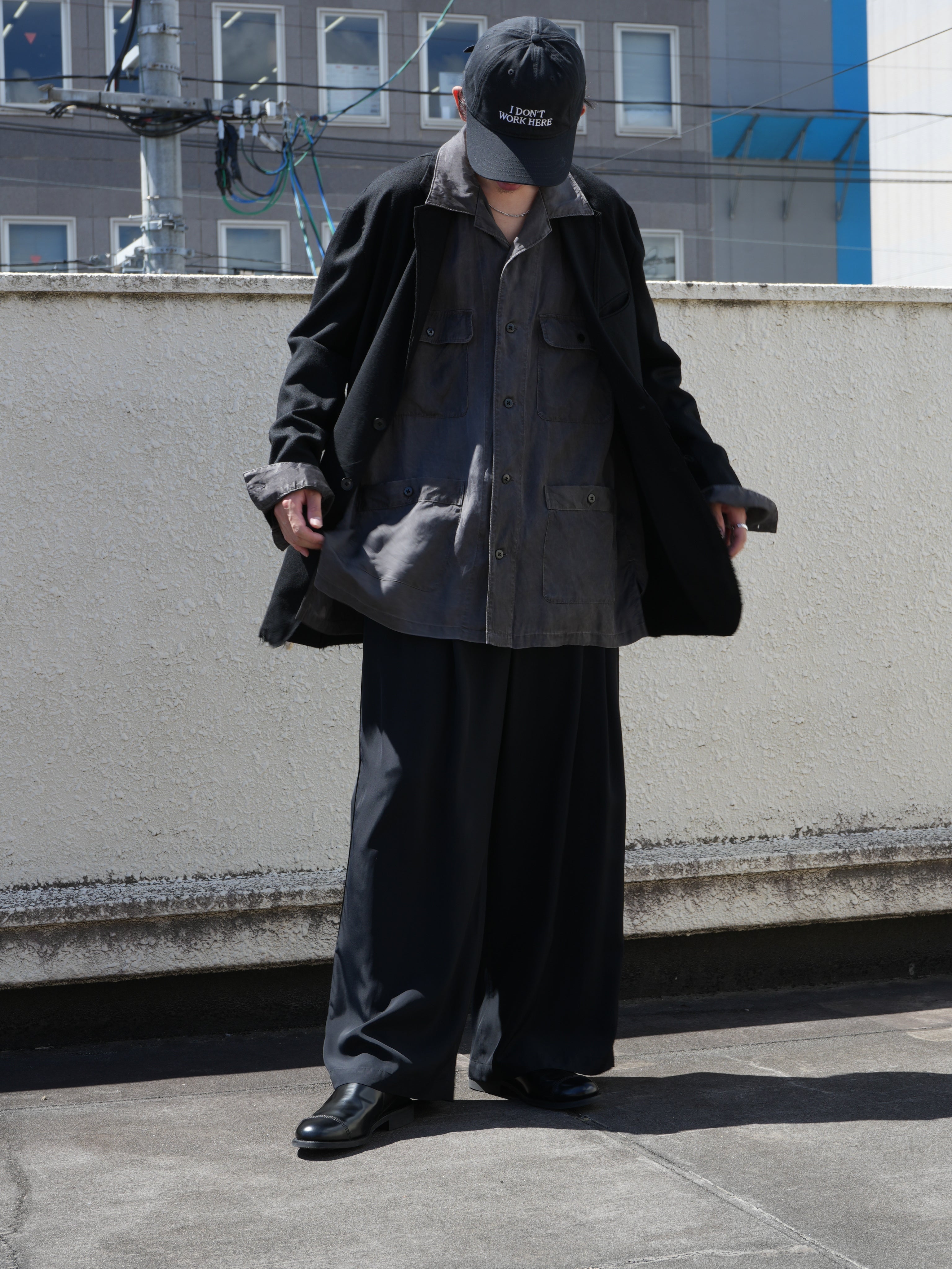 PIGMENT CUPRO OPEN COLLAR SHIRTS