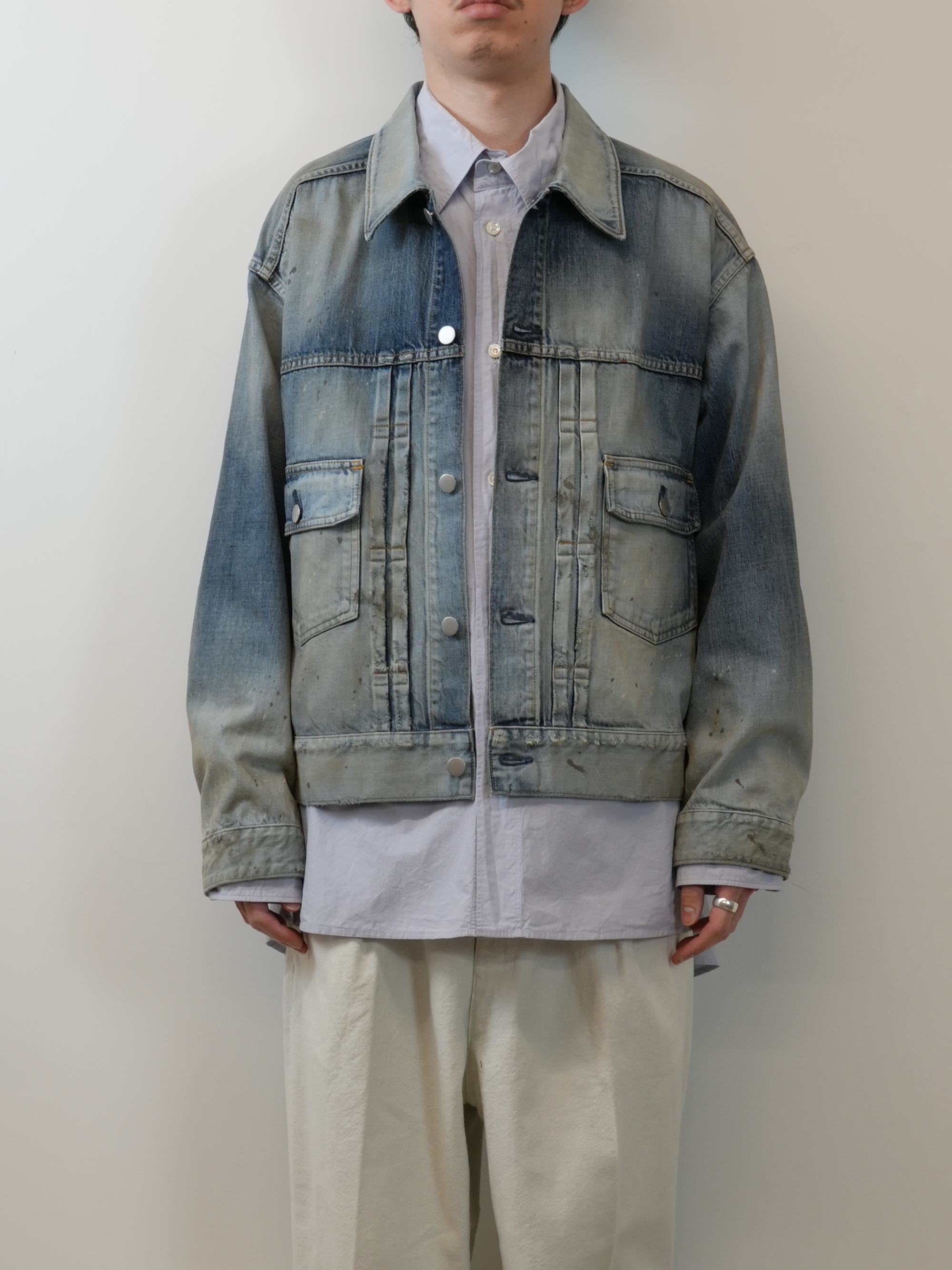 AGING DENIM JACKET(D.INDIGO)