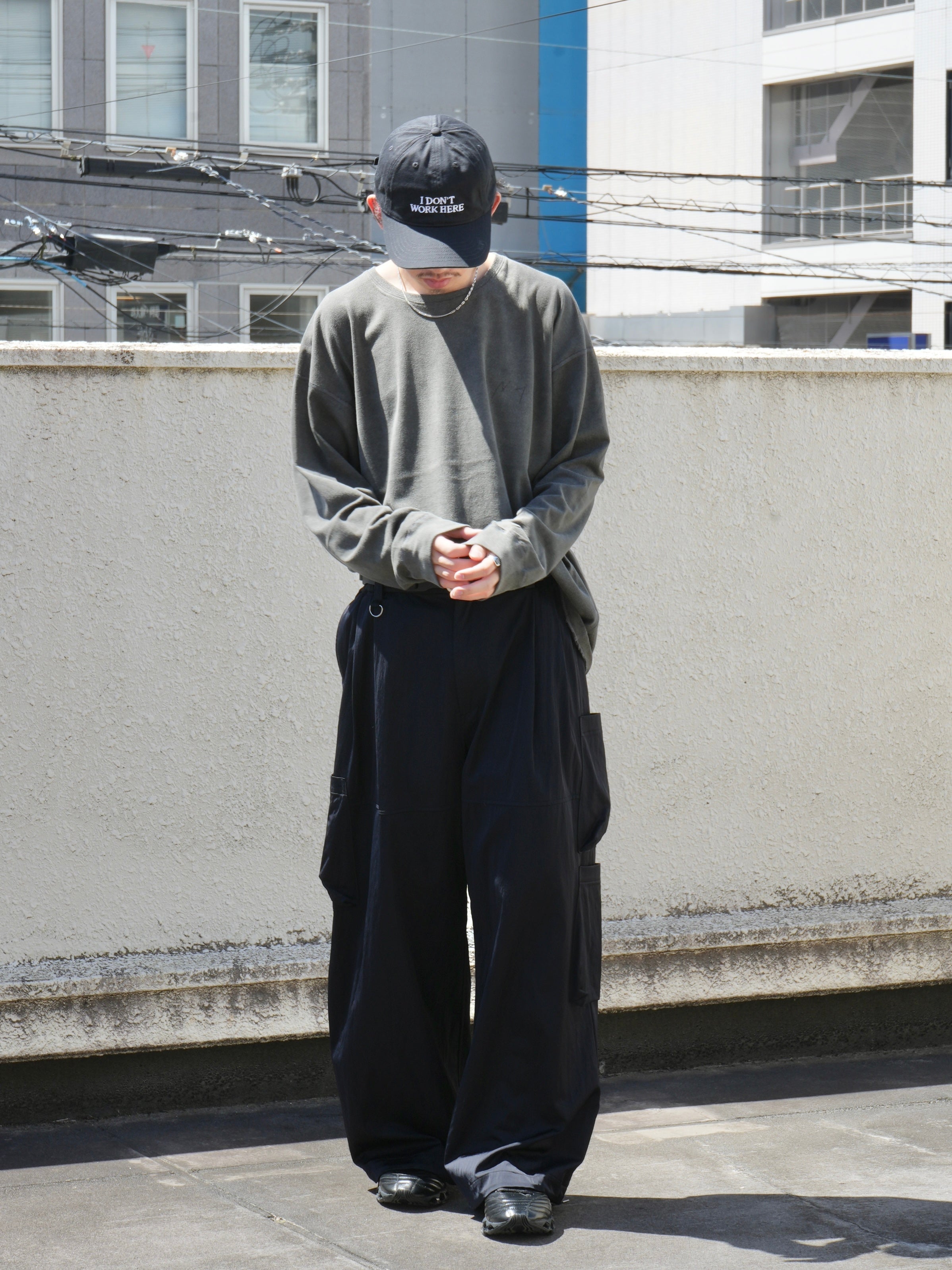 SATIN MILITARY EASY PANTS