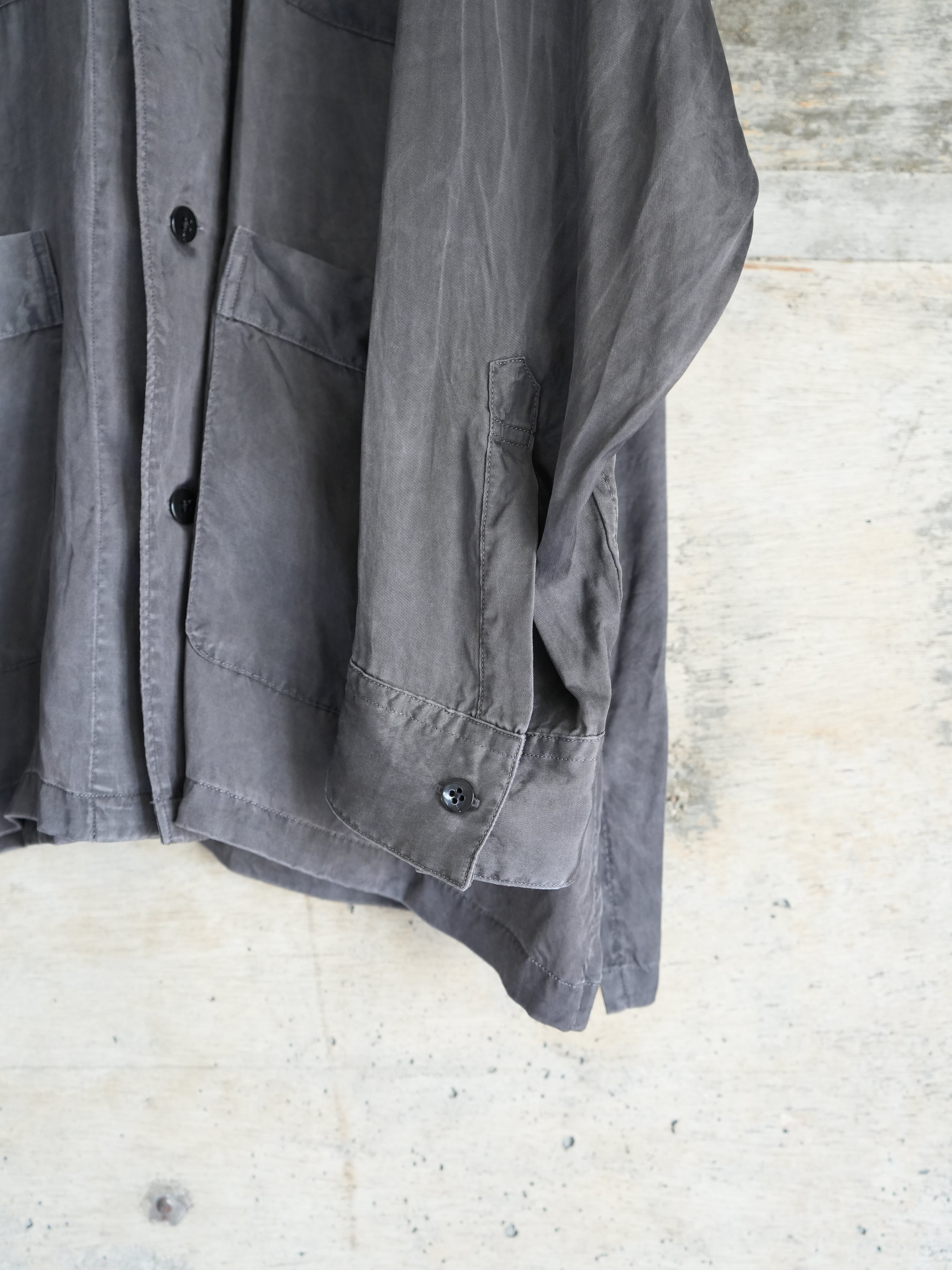 PIGMENT CUPRO OPEN COLLAR SHIRTS