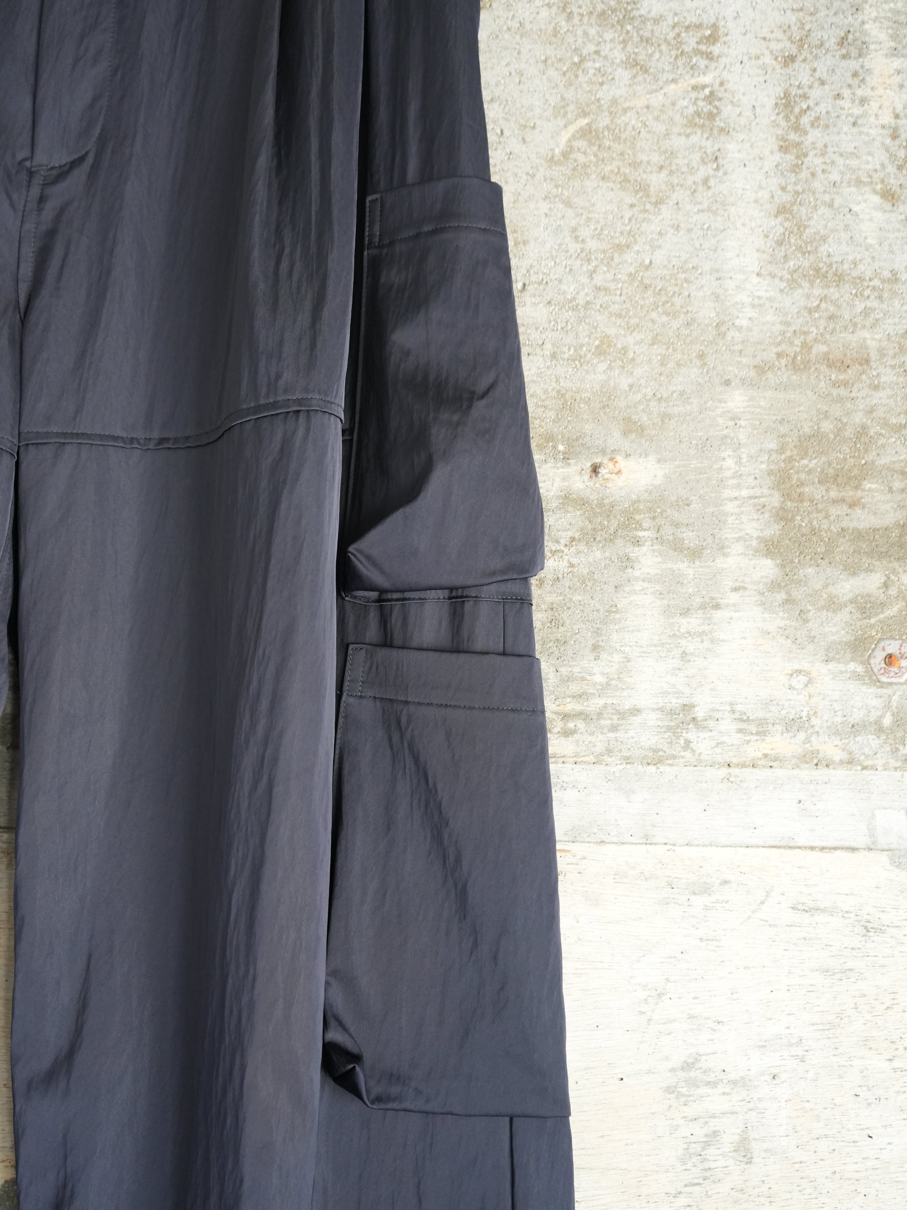 SATIN MILITARY EASY PANTS