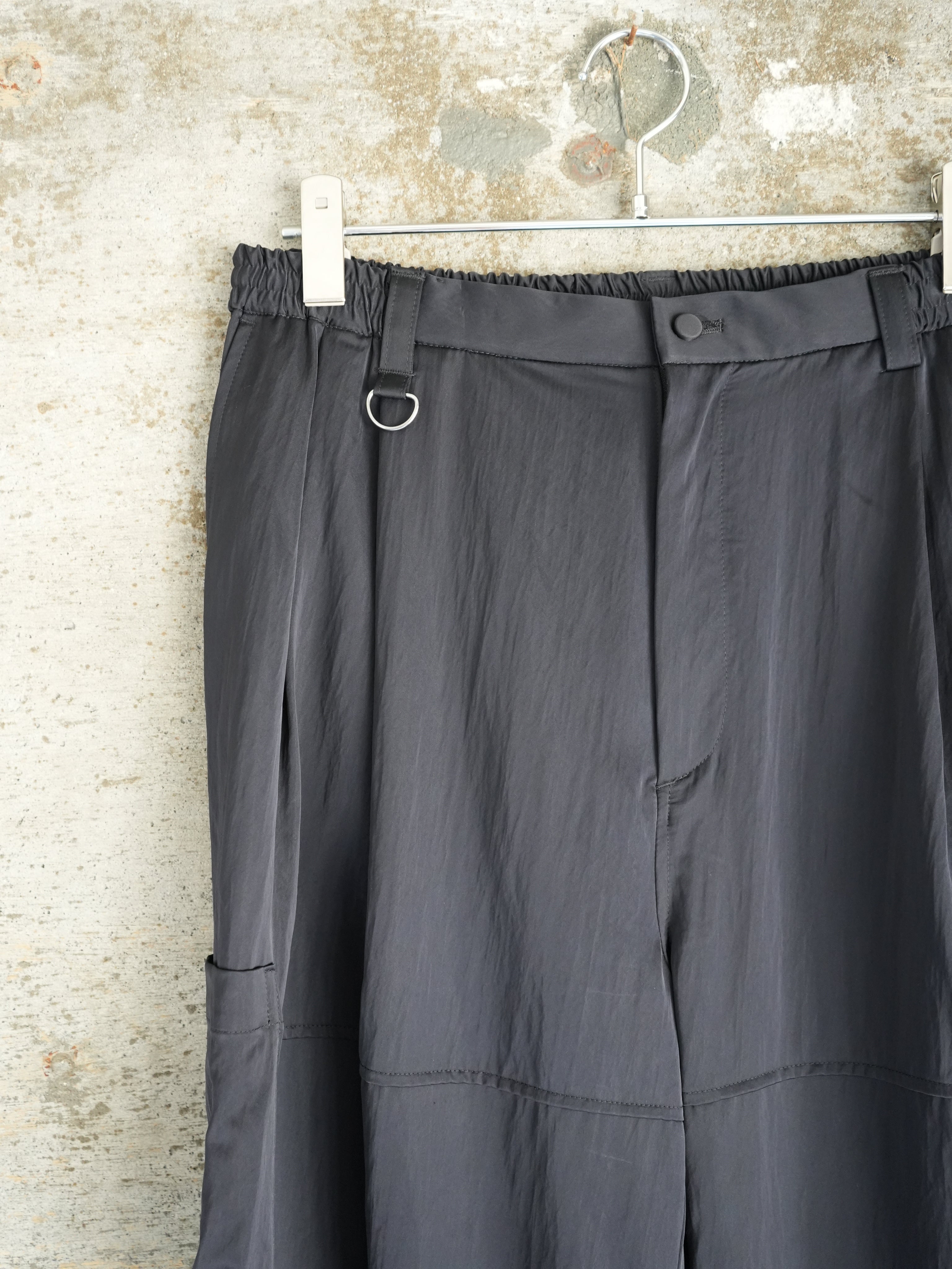 SATIN MILITARY EASY PANTS