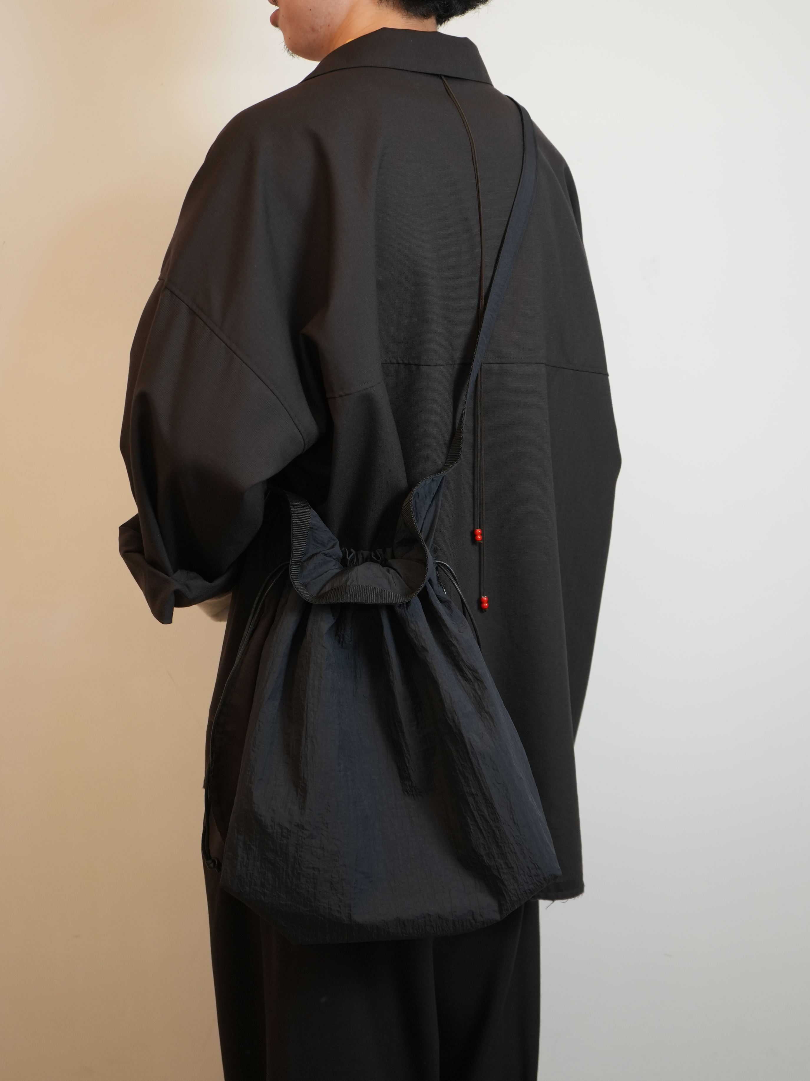 SHRINK TAFFETA BIG RED CROSS APRON BAG