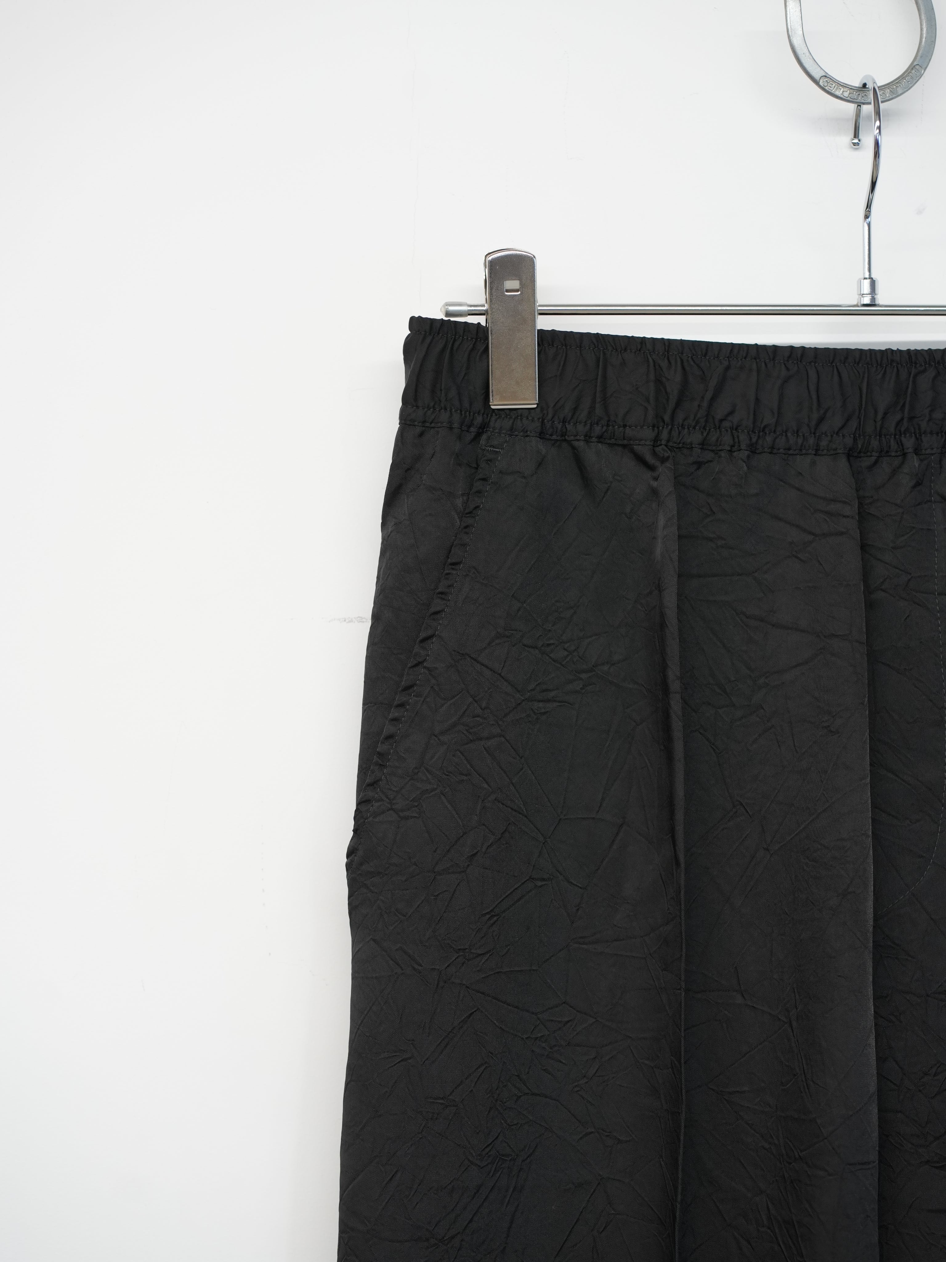 OVERSIZED PYJAMA PANTS(Black)