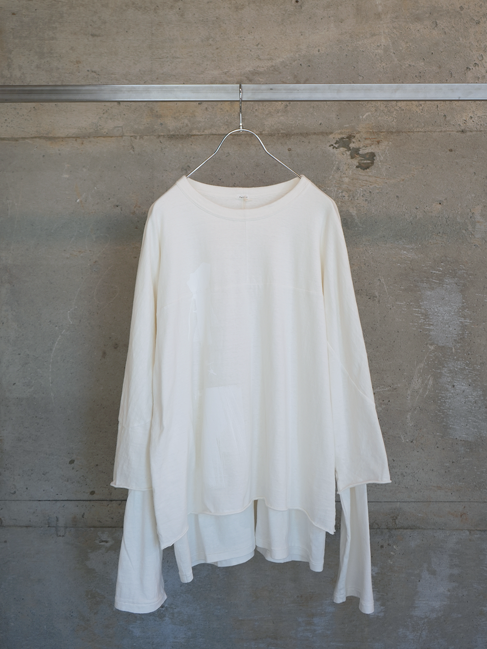 Veiled L/S&H/S T(WHITE)