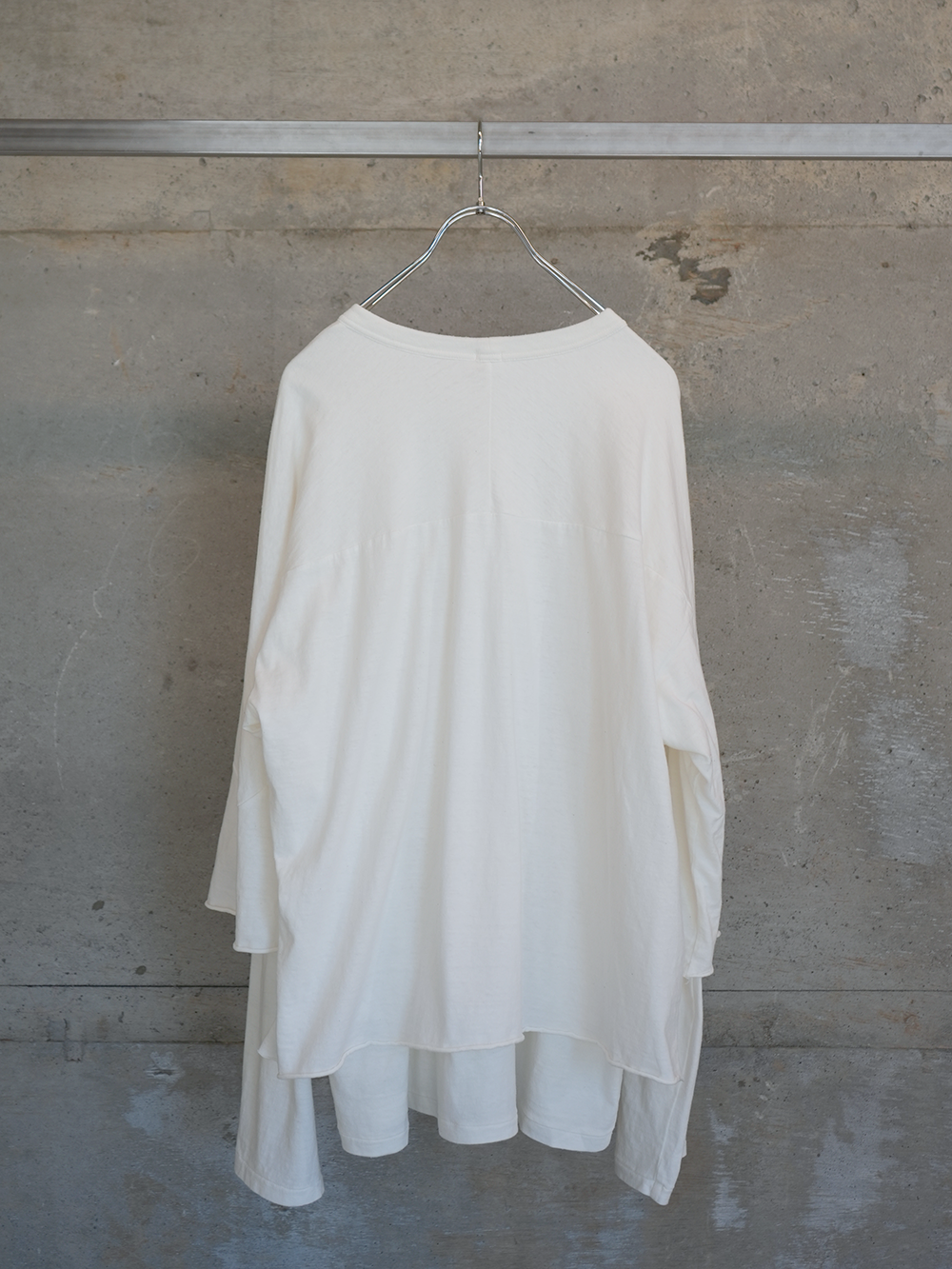Veiled L/S&H/S T(WHITE)
