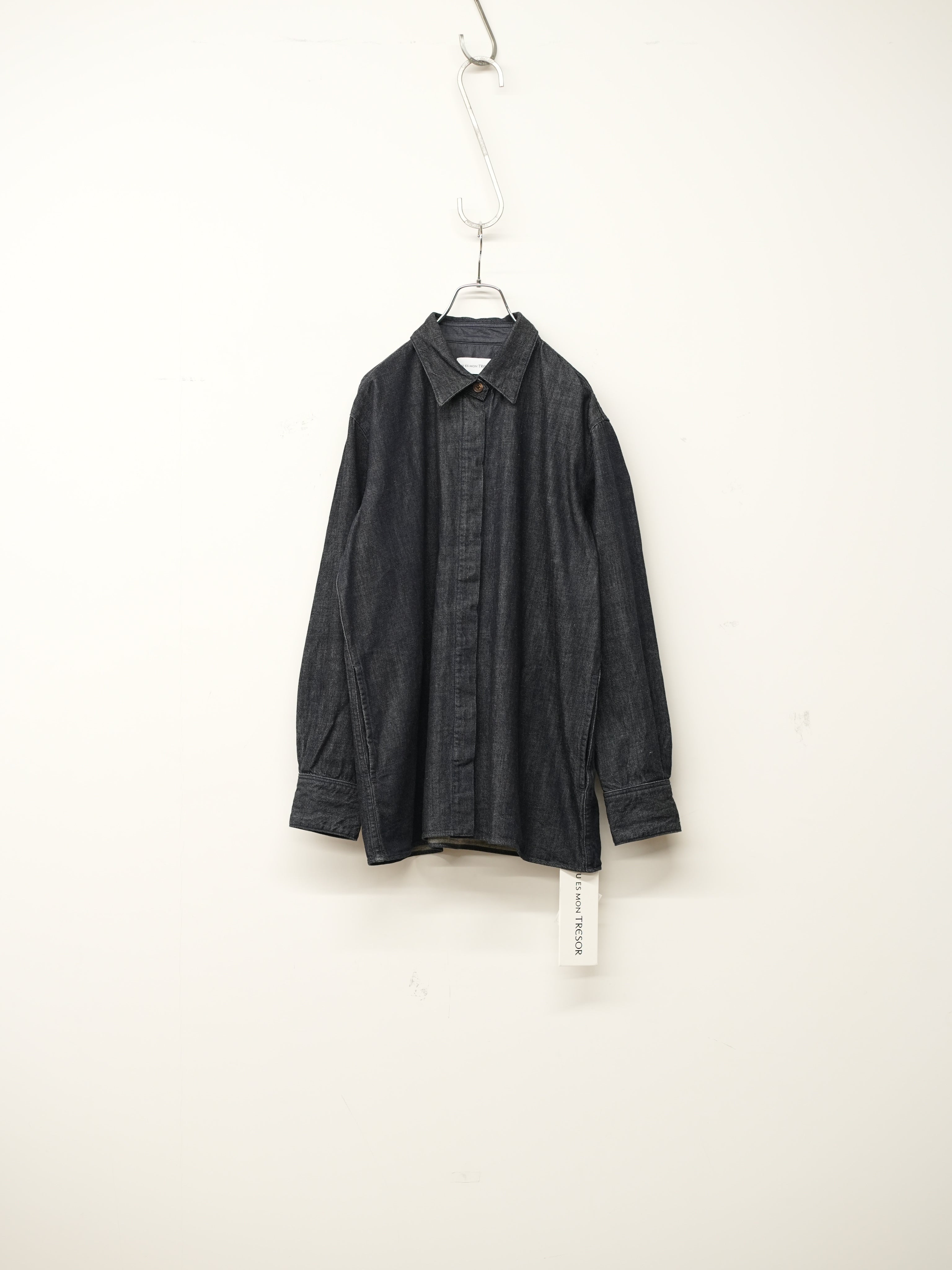 The Opal Denim Over Shirt(Solid 1wash)