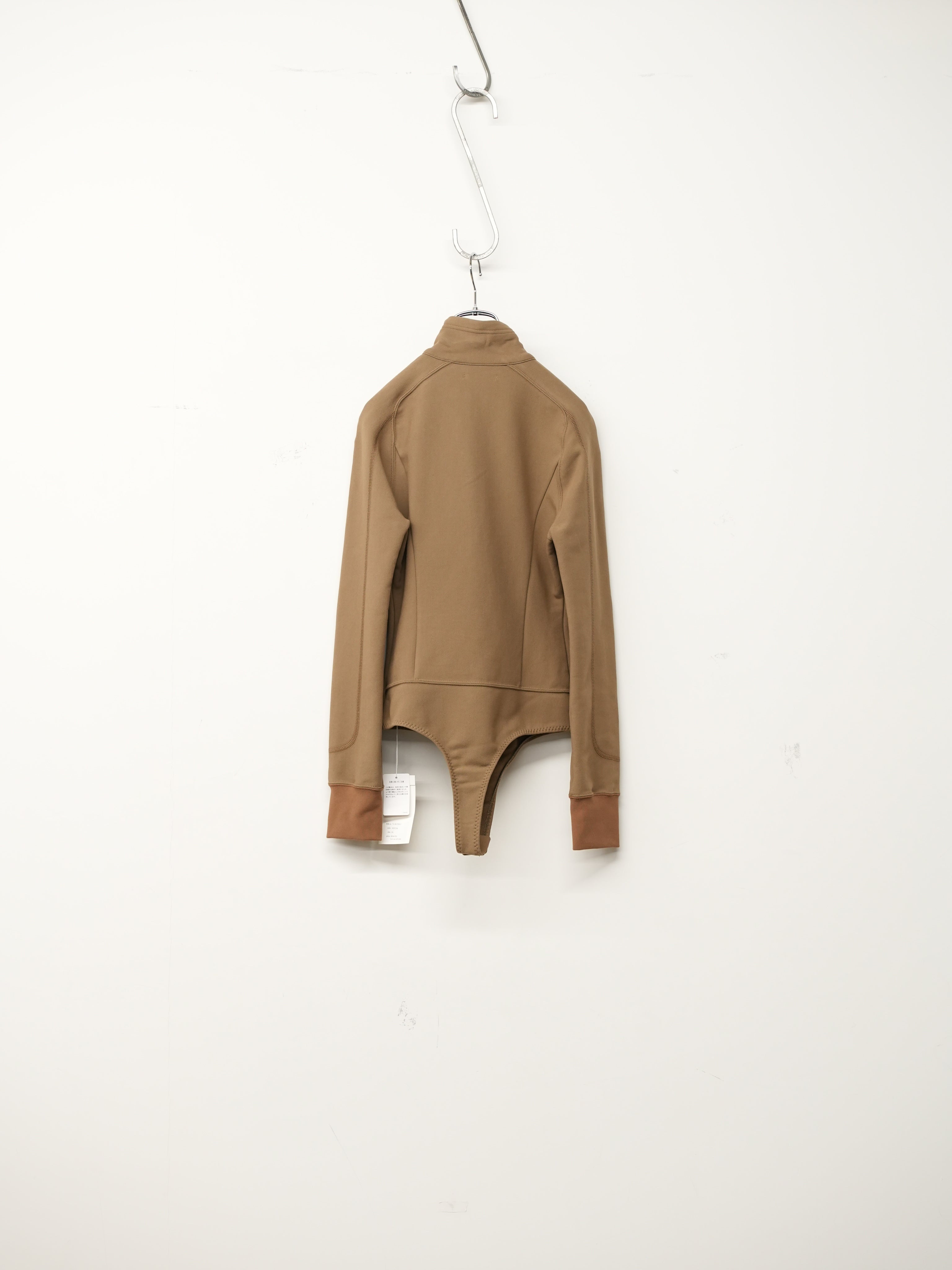 FRENCH TERRY HALF-ZIP BODYSUIT