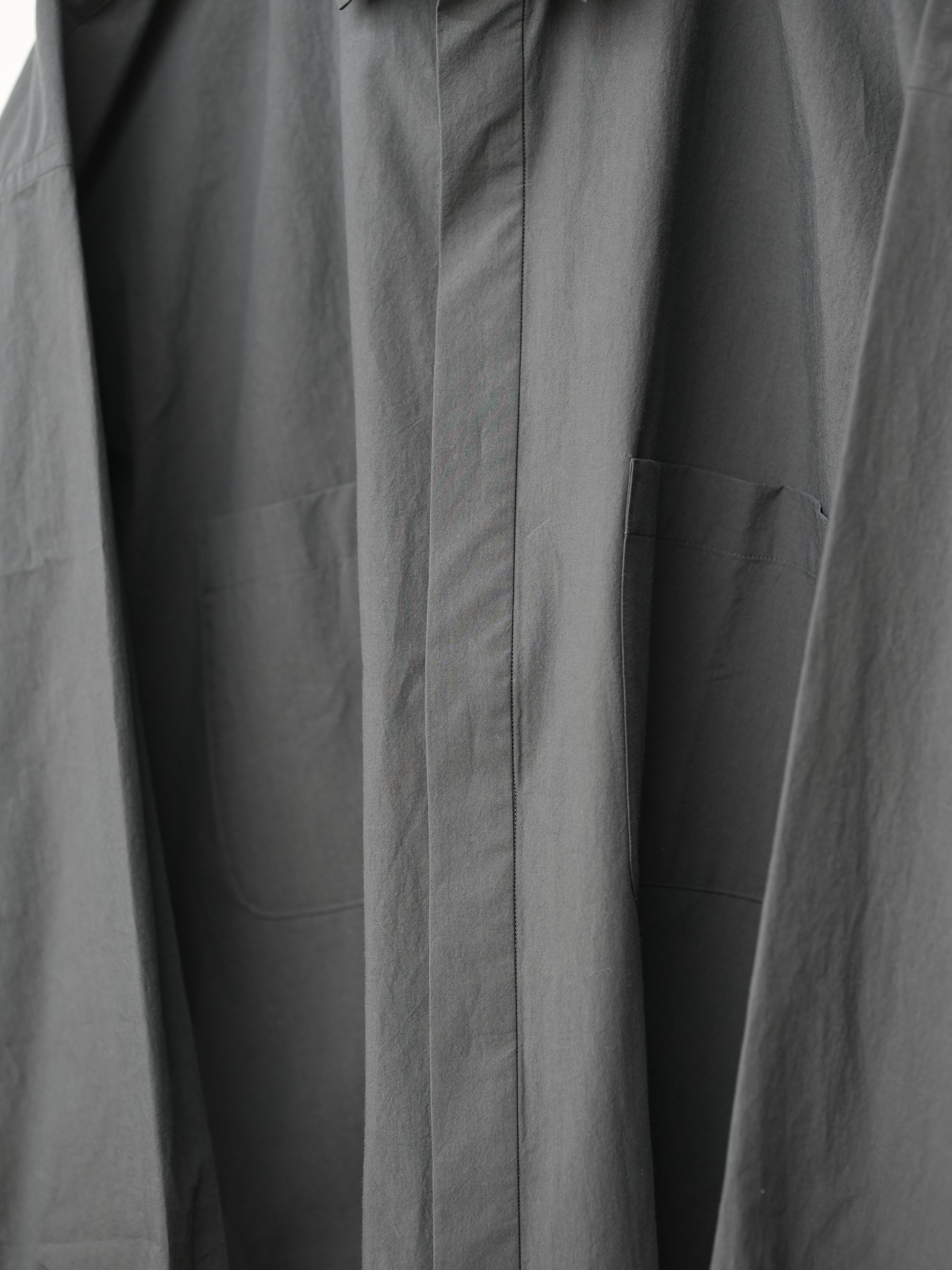 COTTON TYPEWRITER FLY FRONT SHIRT