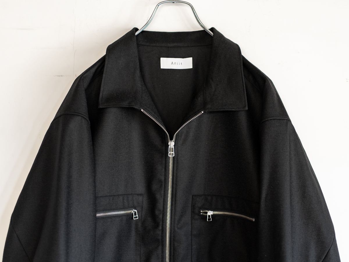 WOOL ZIP SHIRT