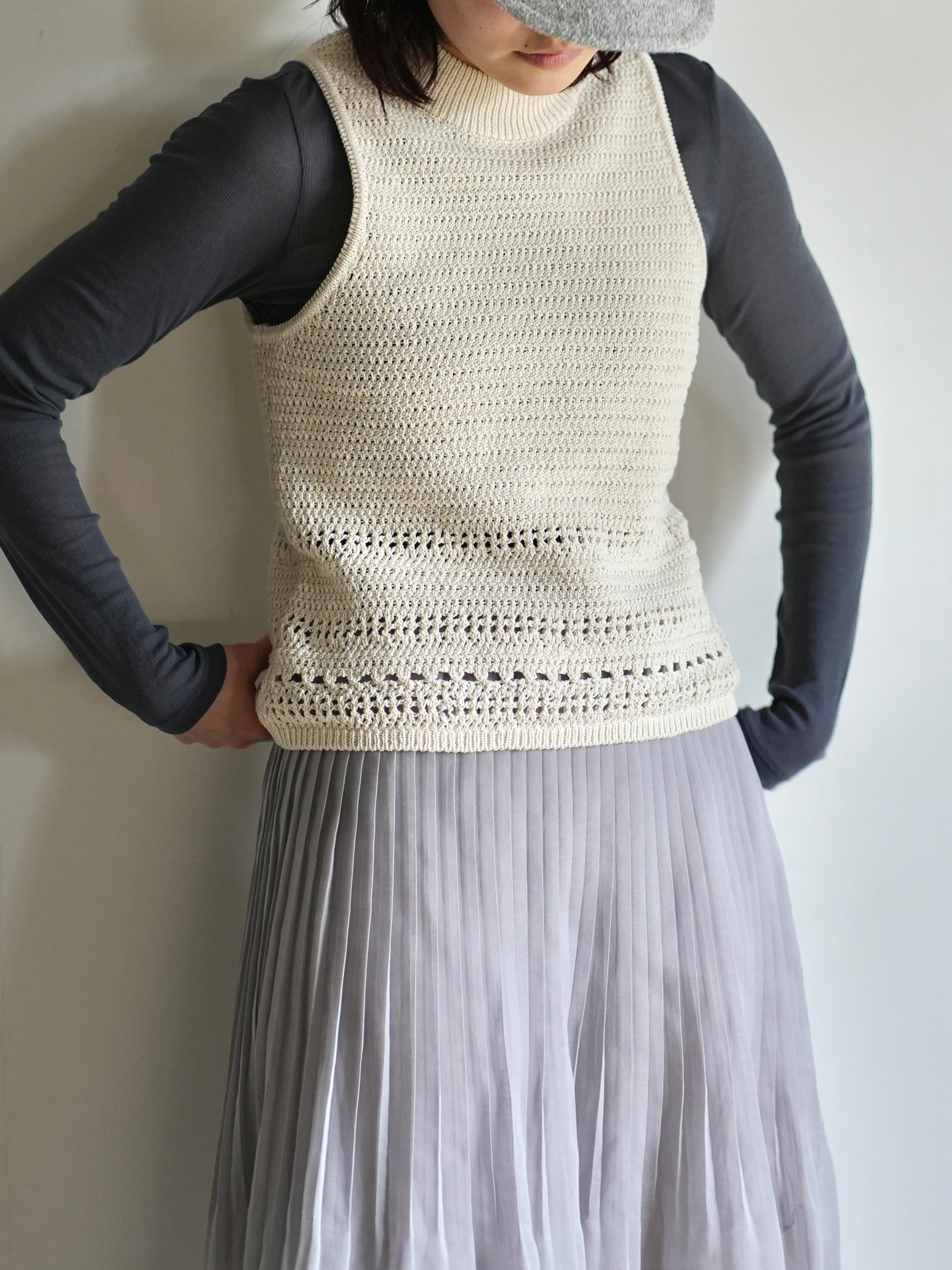 CROCHET KNIT VEST
