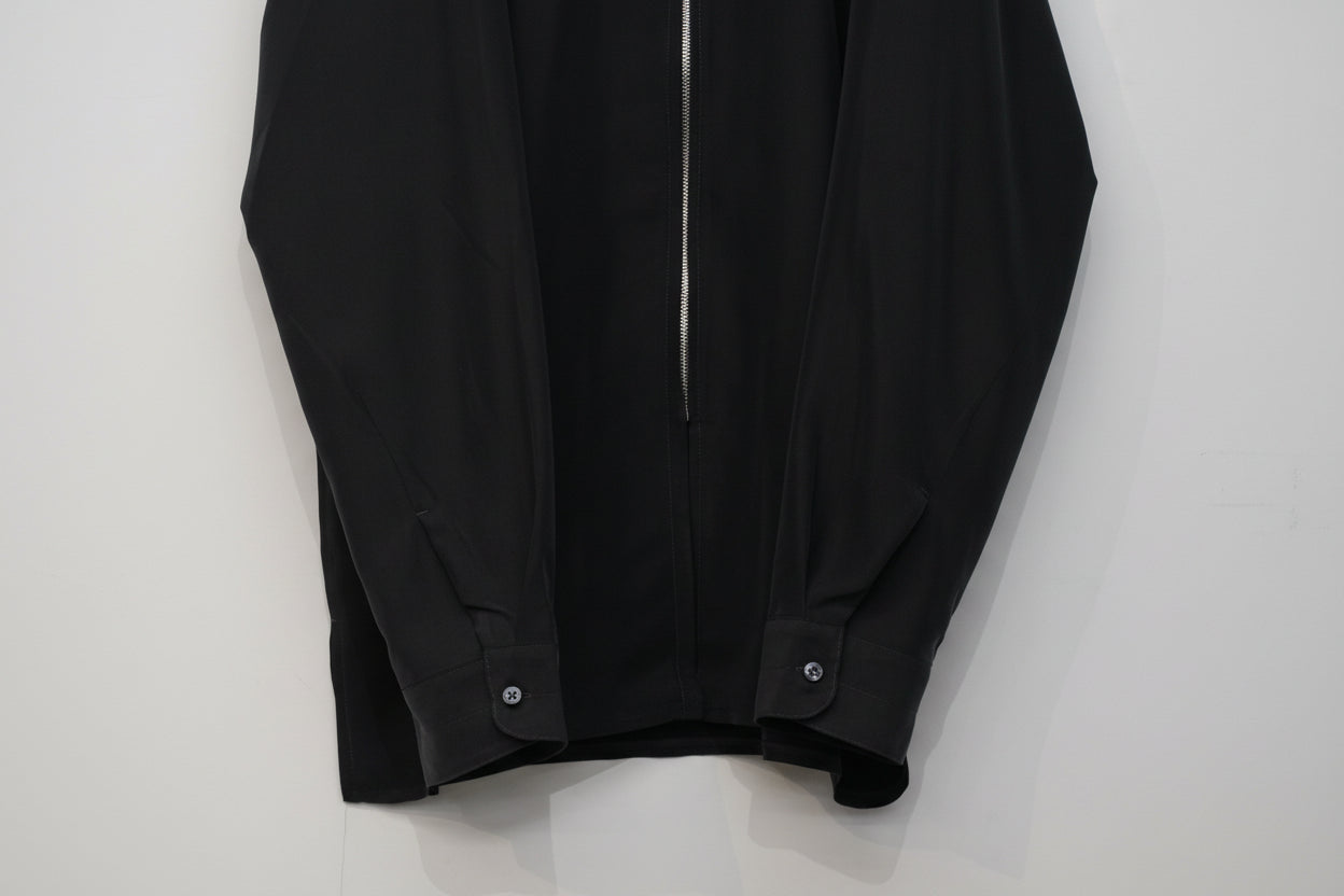 Zip Shirt (Archive) / BLACK RAYON