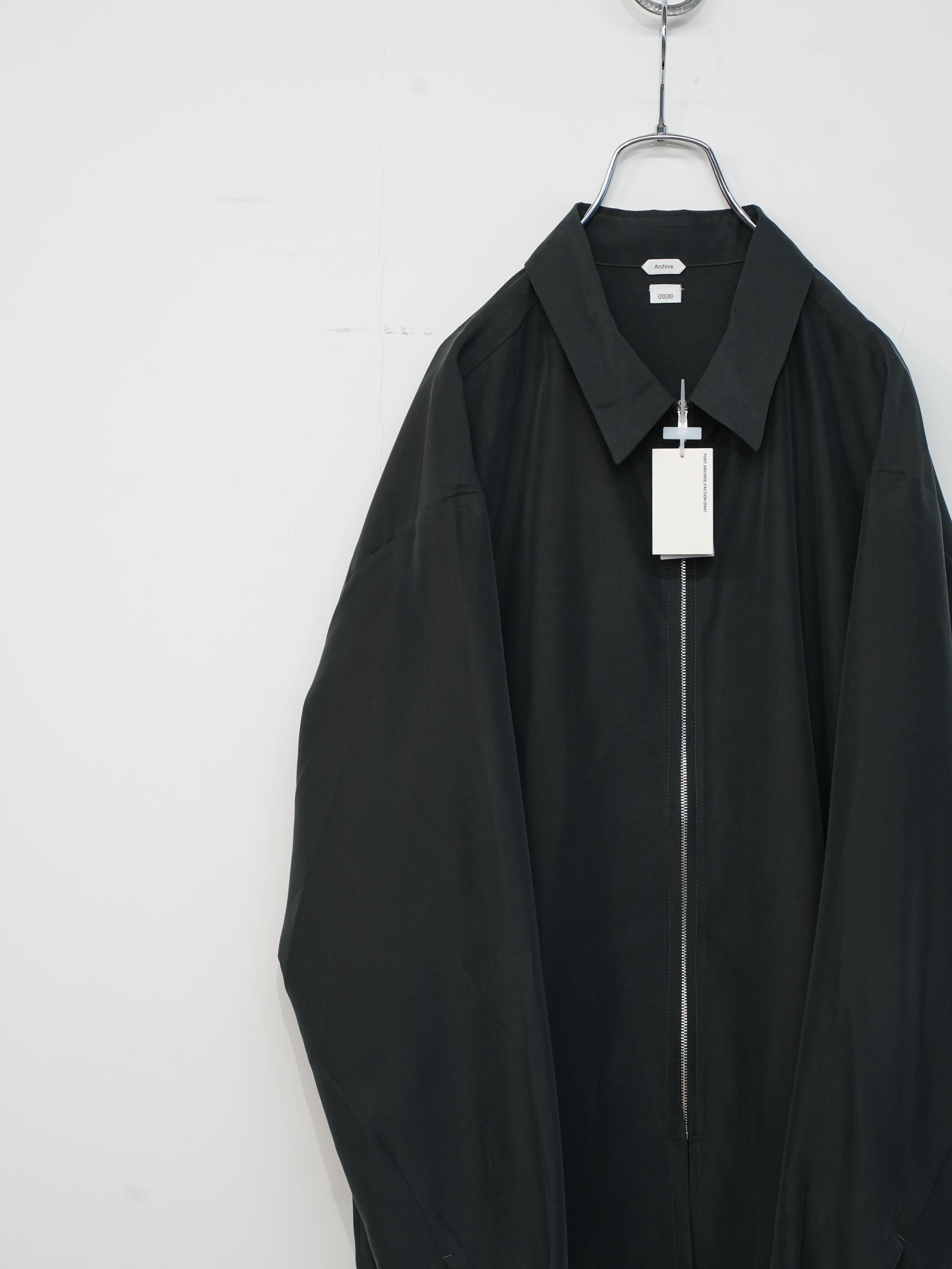 Zip Shirt (Archive) / BLACK RAYON