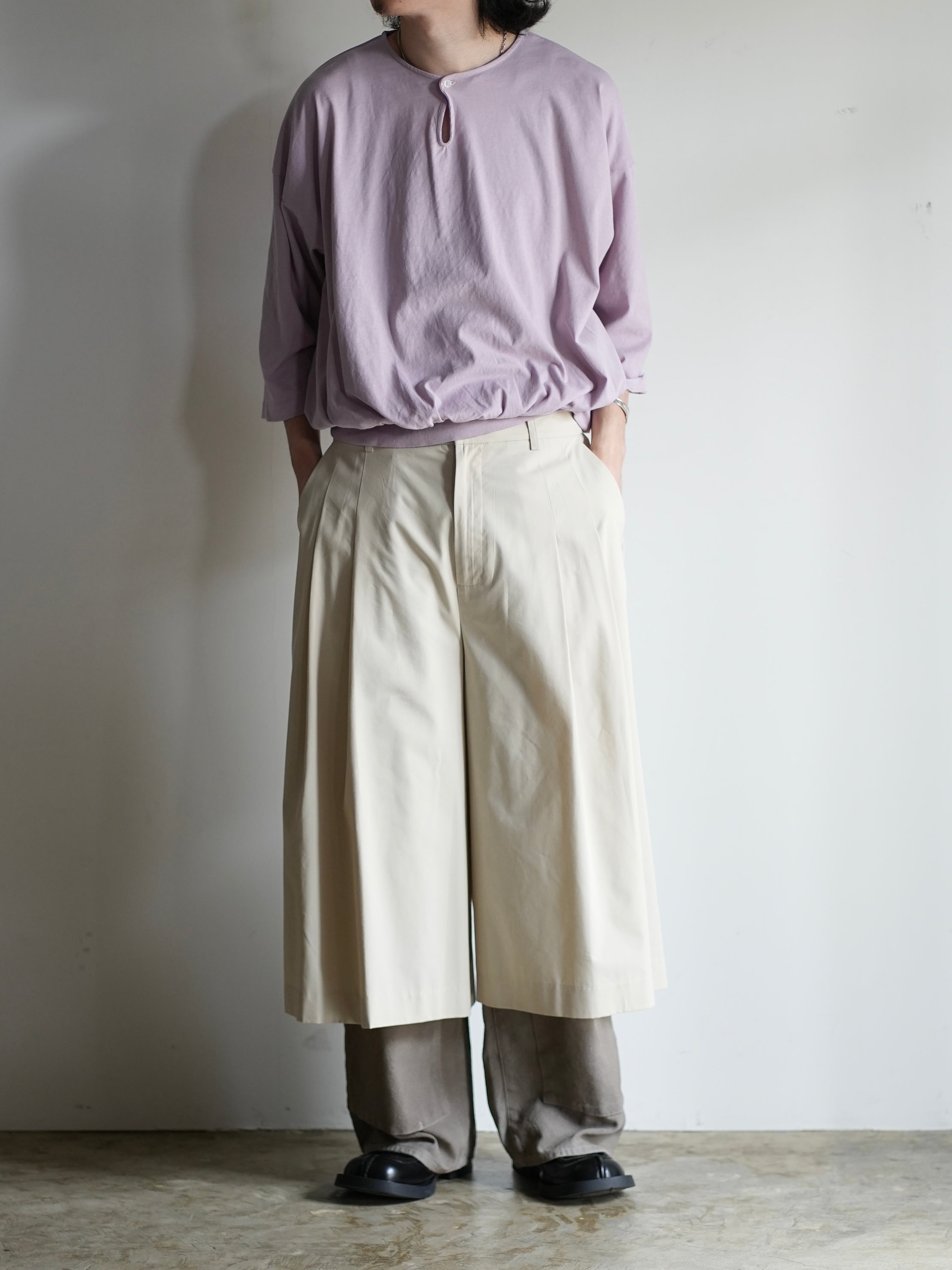 WIDE BERMUDA PANTS