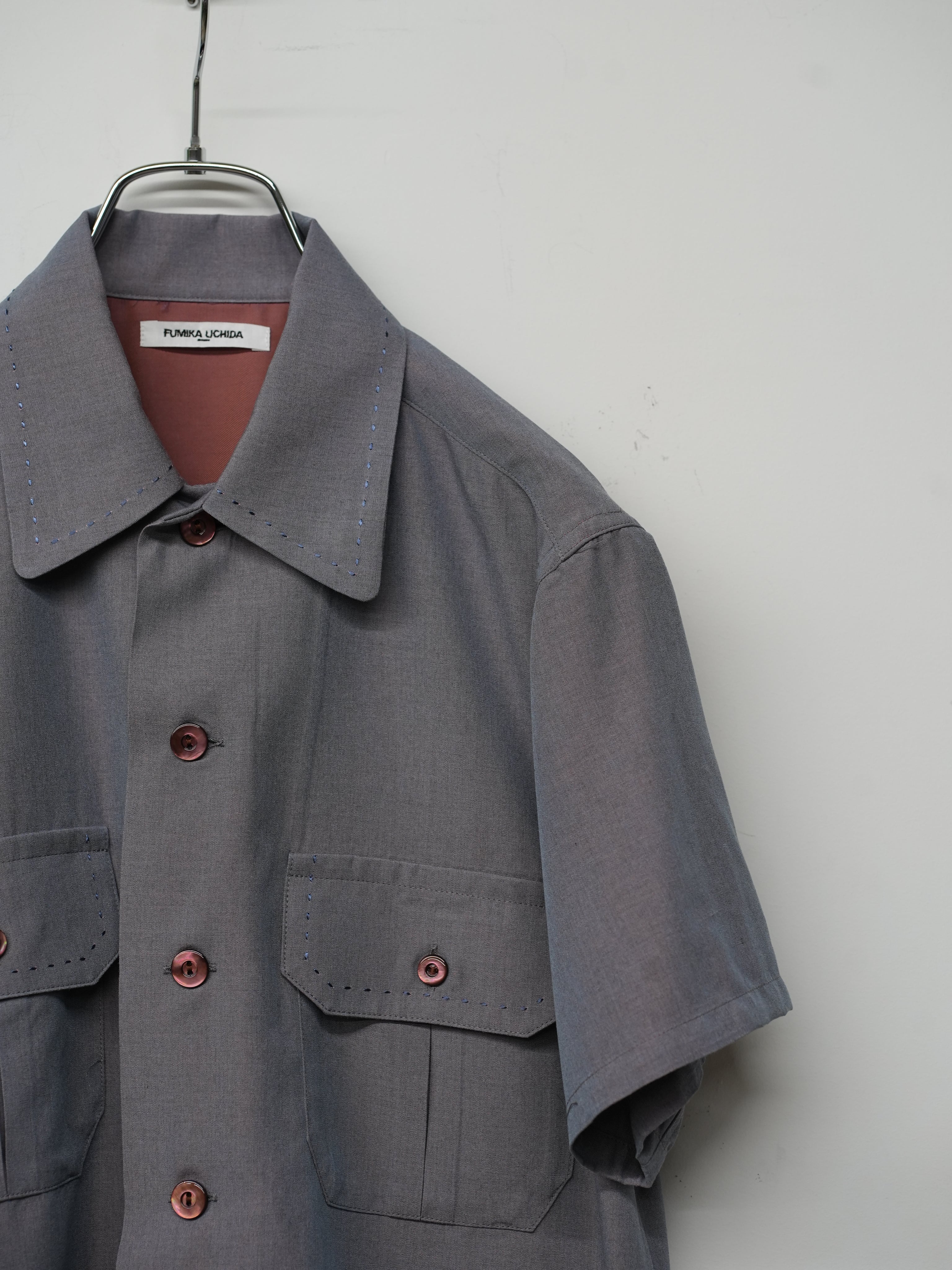 Chambray short sleeve shirt