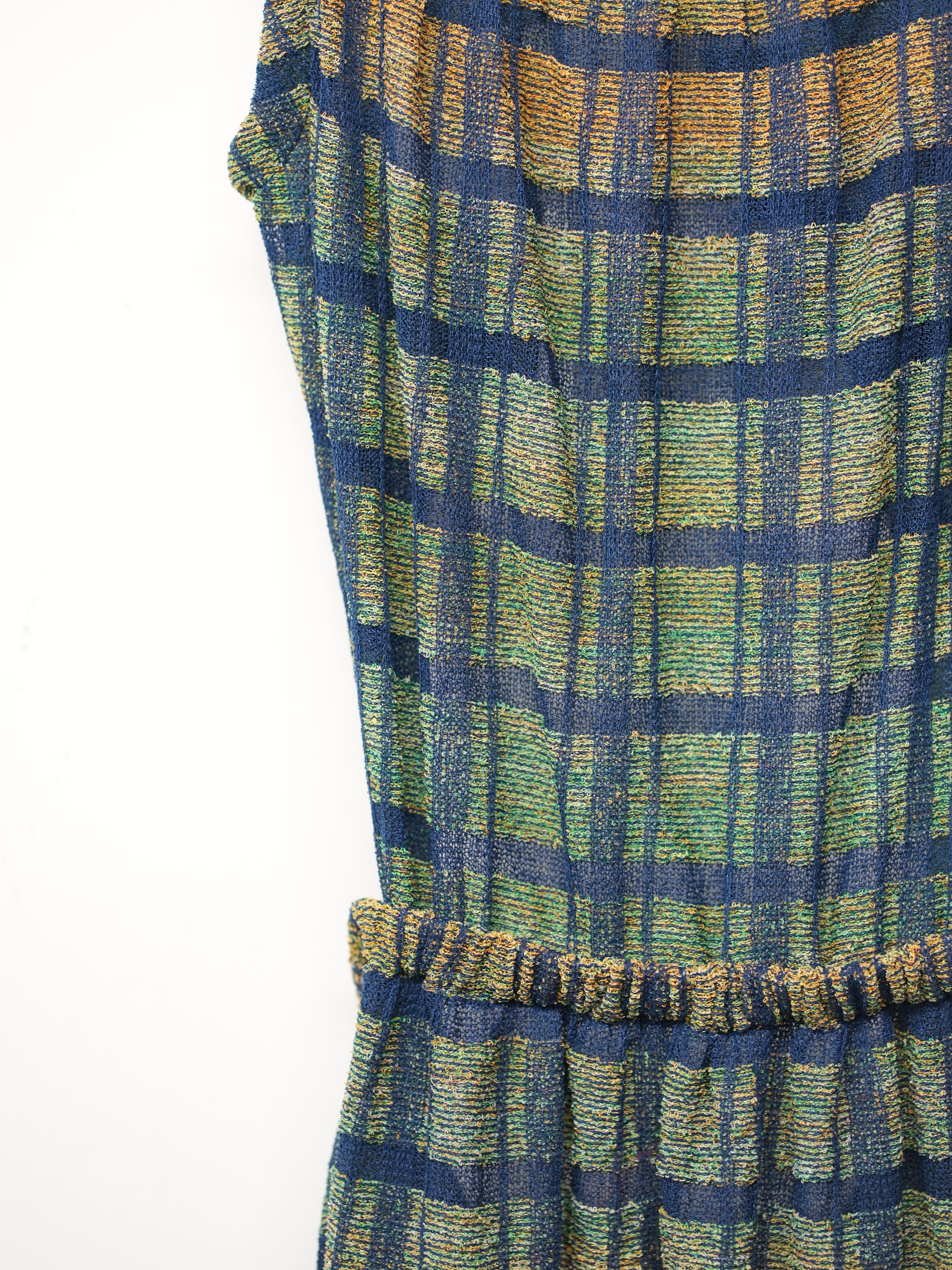 LAYERED TEXTURE KNIT DRESS