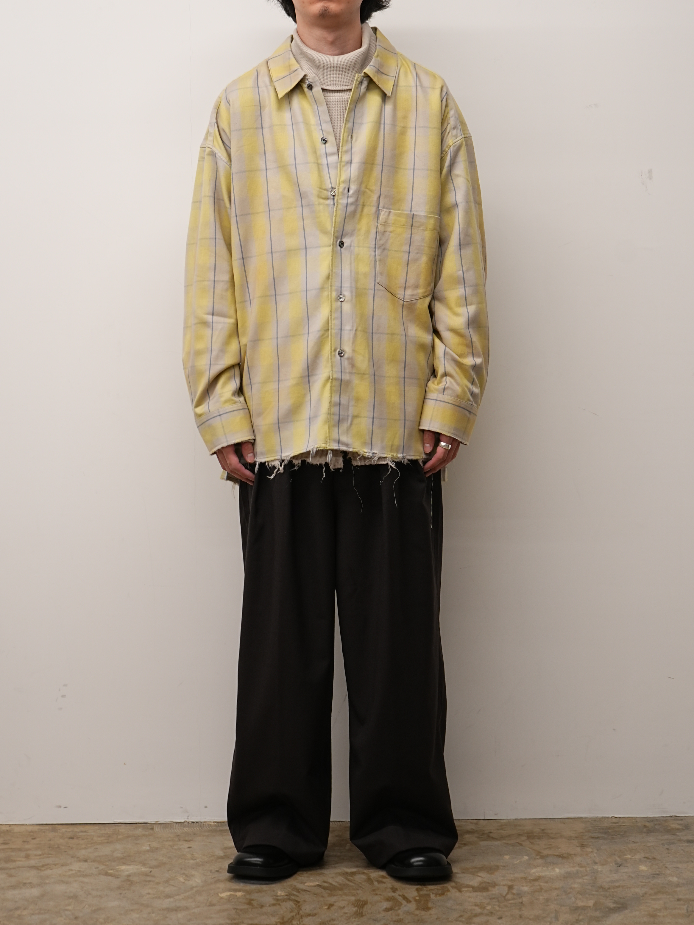 C/R CHECK SHIRT(YELLOW)