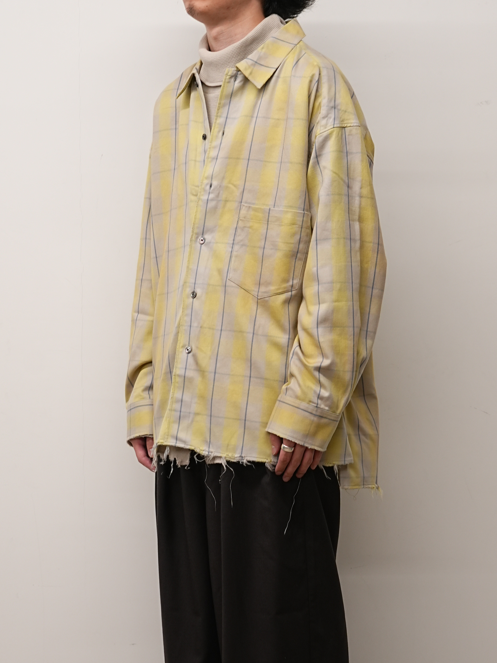 C/R CHECK SHIRT(YELLOW)