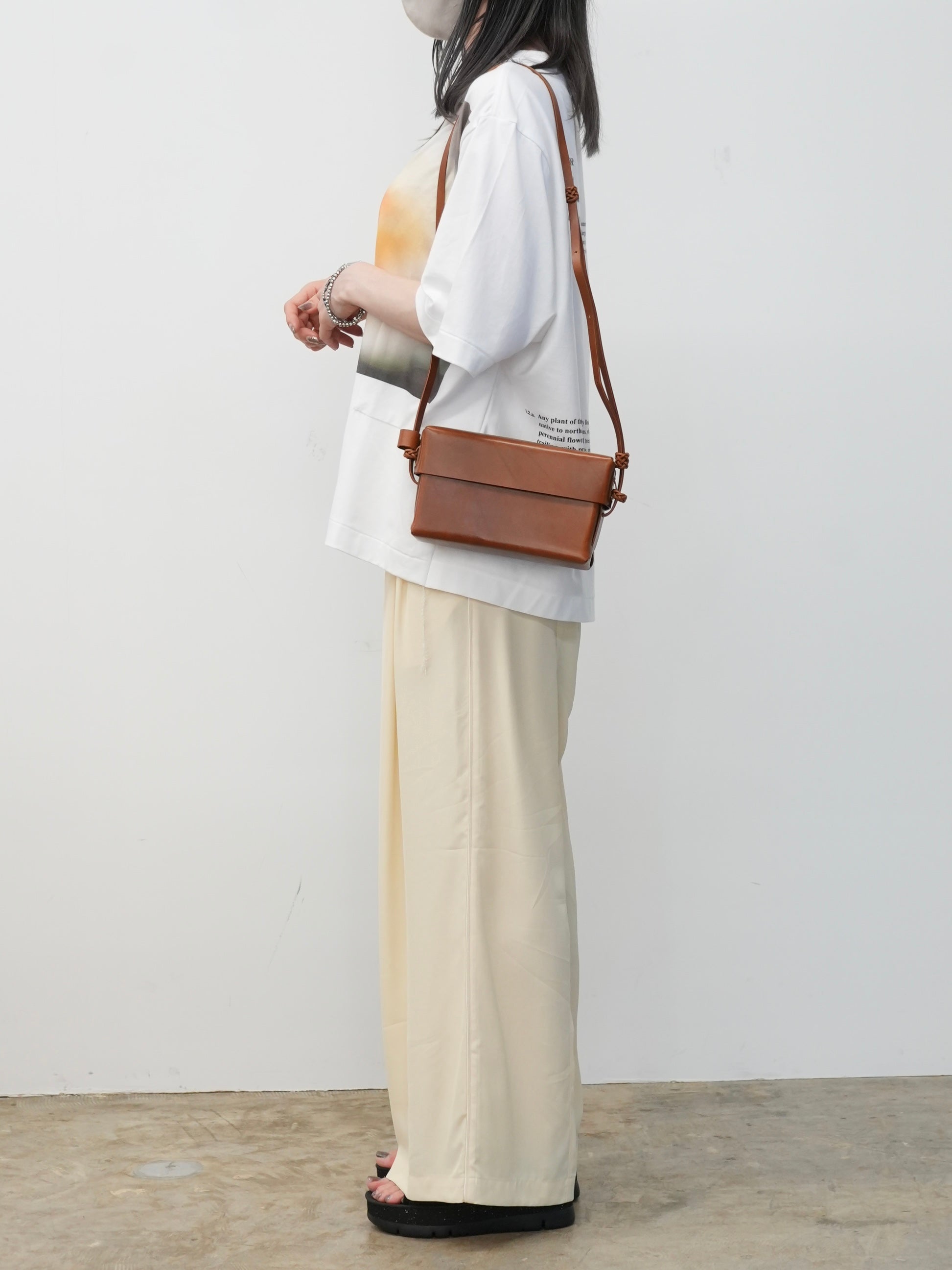 Woven Lid Bag(Chestnut)